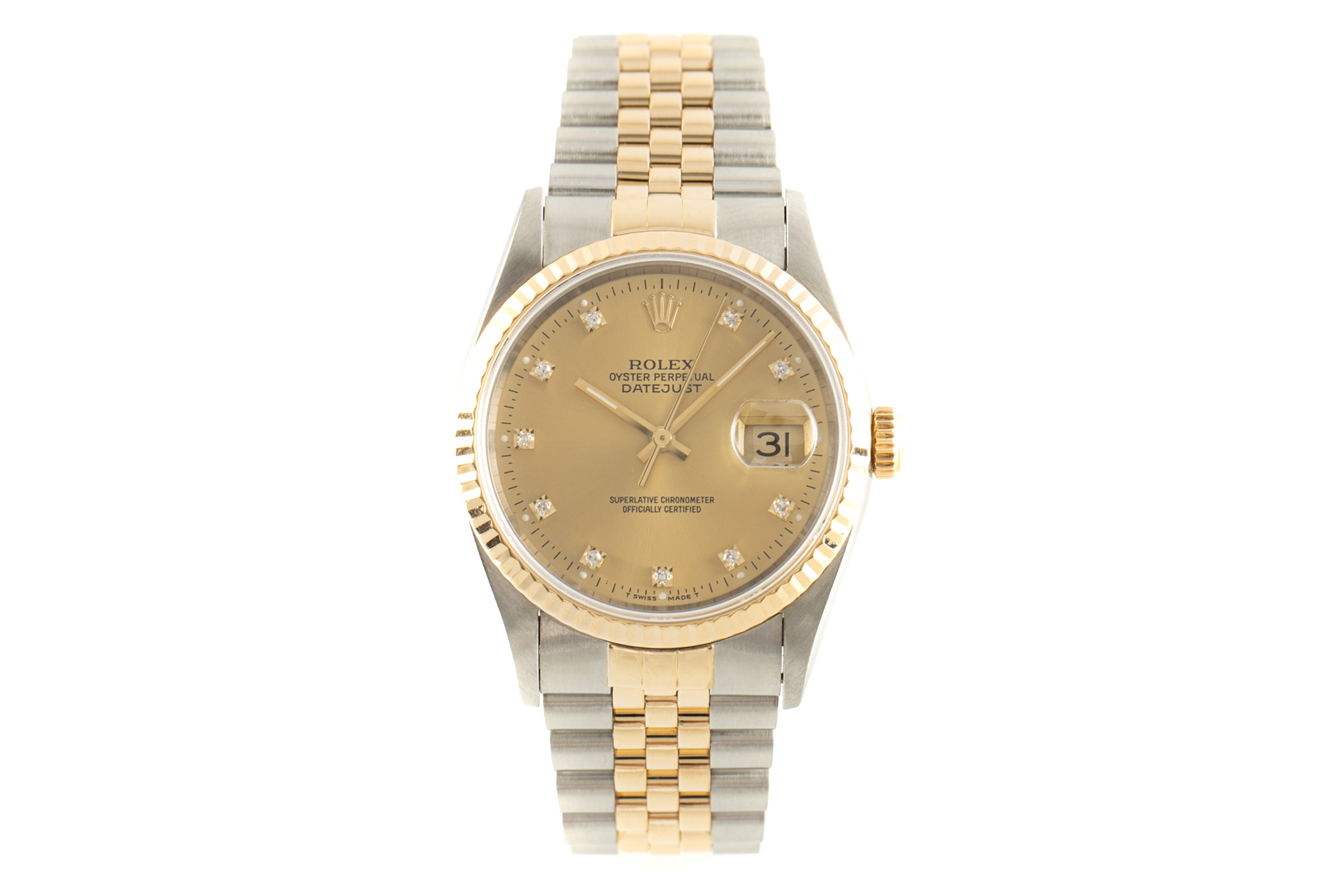 Rolex Datejust steel / gold automatic Kal. 3135 Ref. 16233