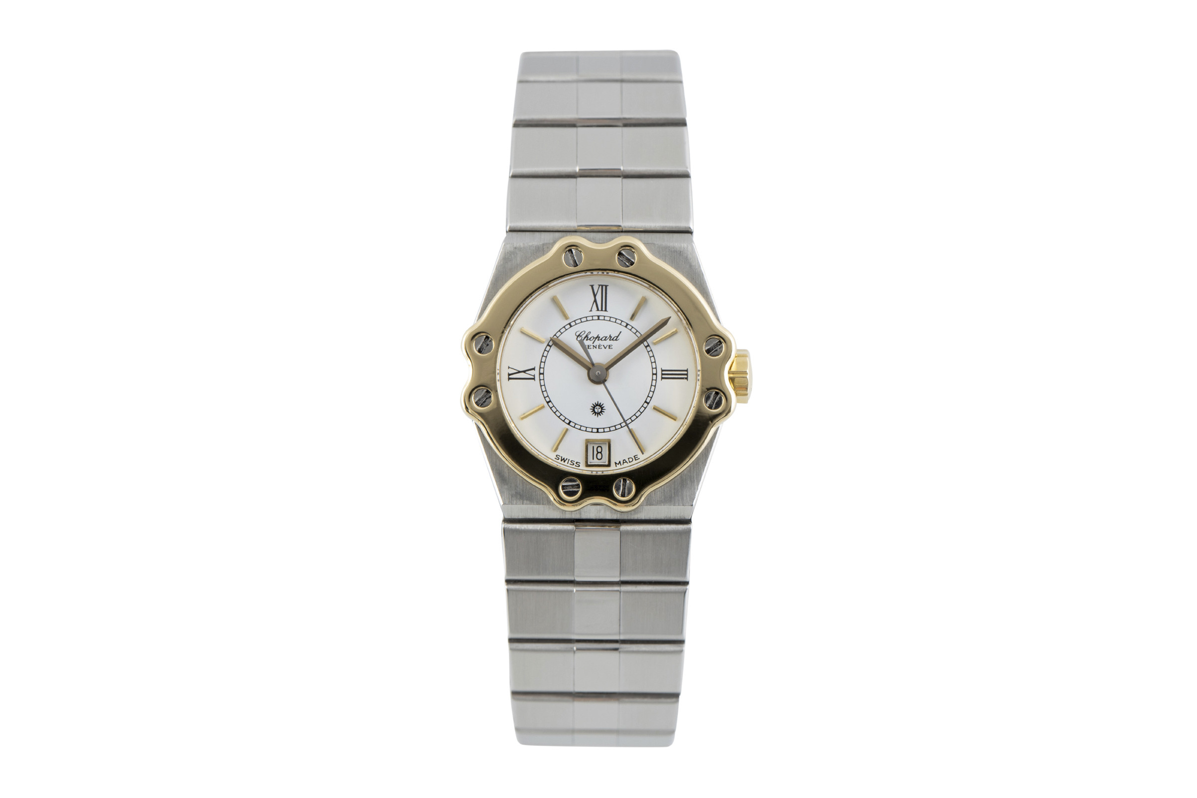Chopard St. Moritz steel / gold quartz Ref. 8024