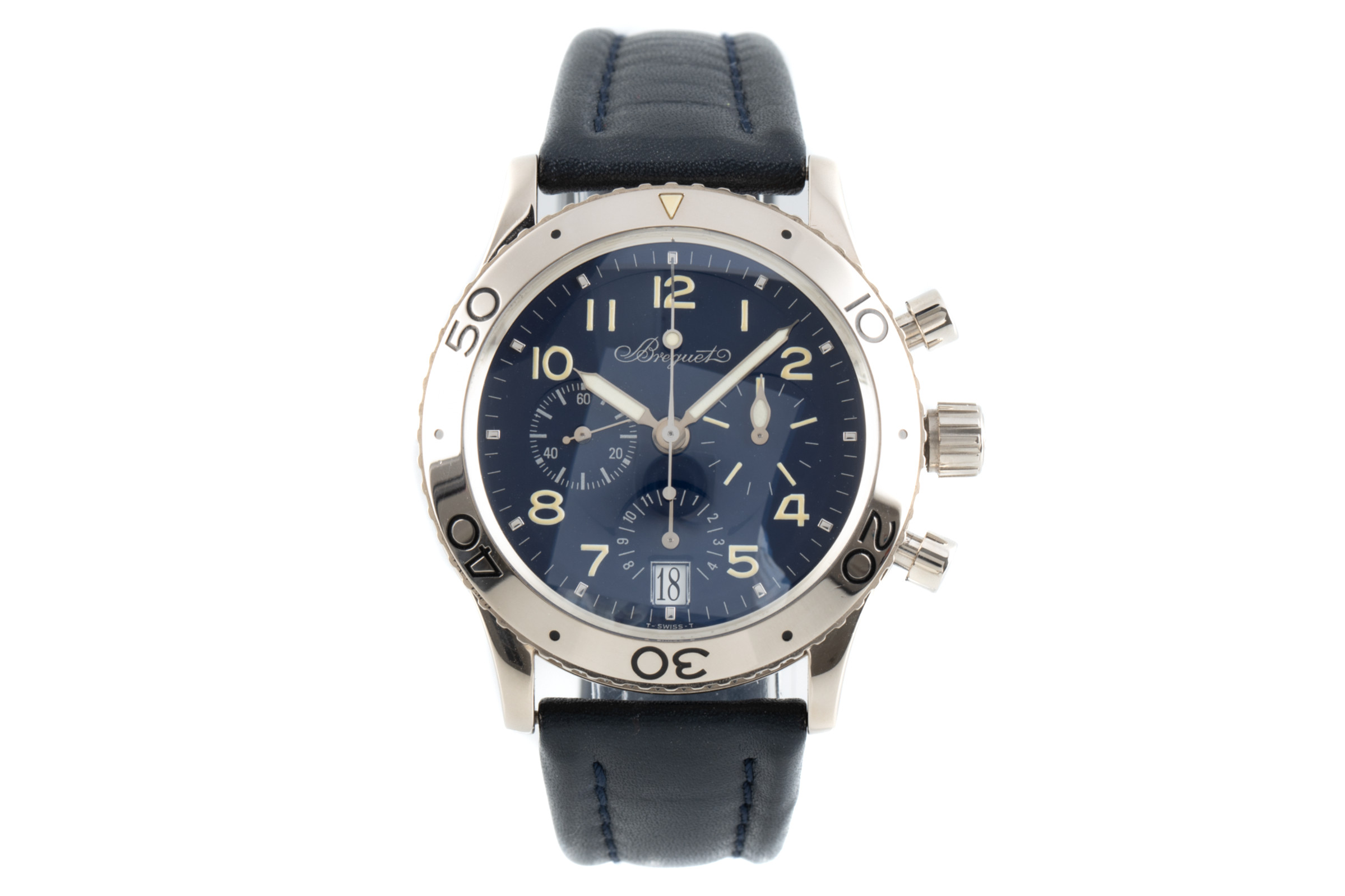 Breguet Type XX chronograph 18 ct white gold automatic Kal. 582 Ref. 3820