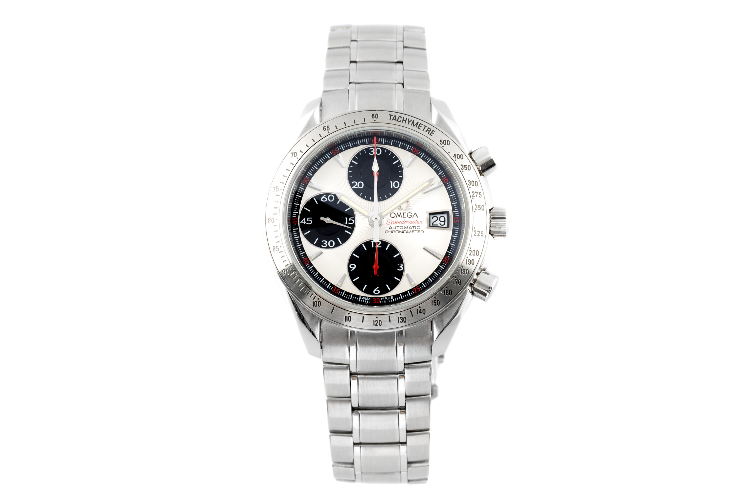 Omega Speedmaster chronograph steel automatic Kal. 1164 Ref. 3211.31.00
