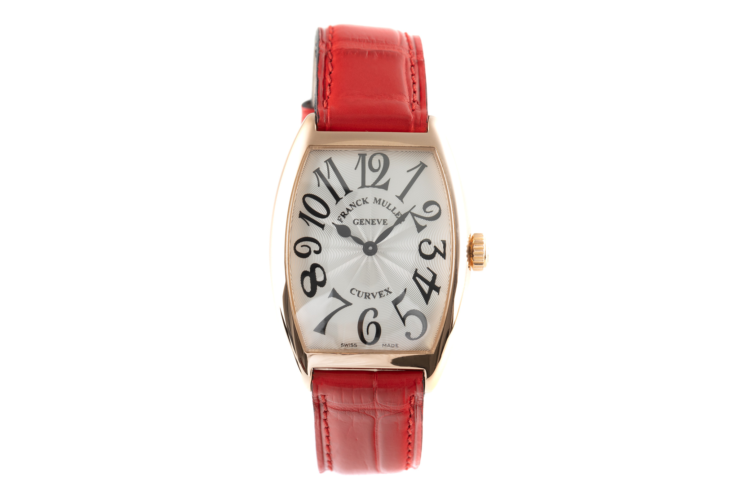 Franck Muller Curvex 18 ct gold quartz Kal. FM 610 Ref. 2852 QZ