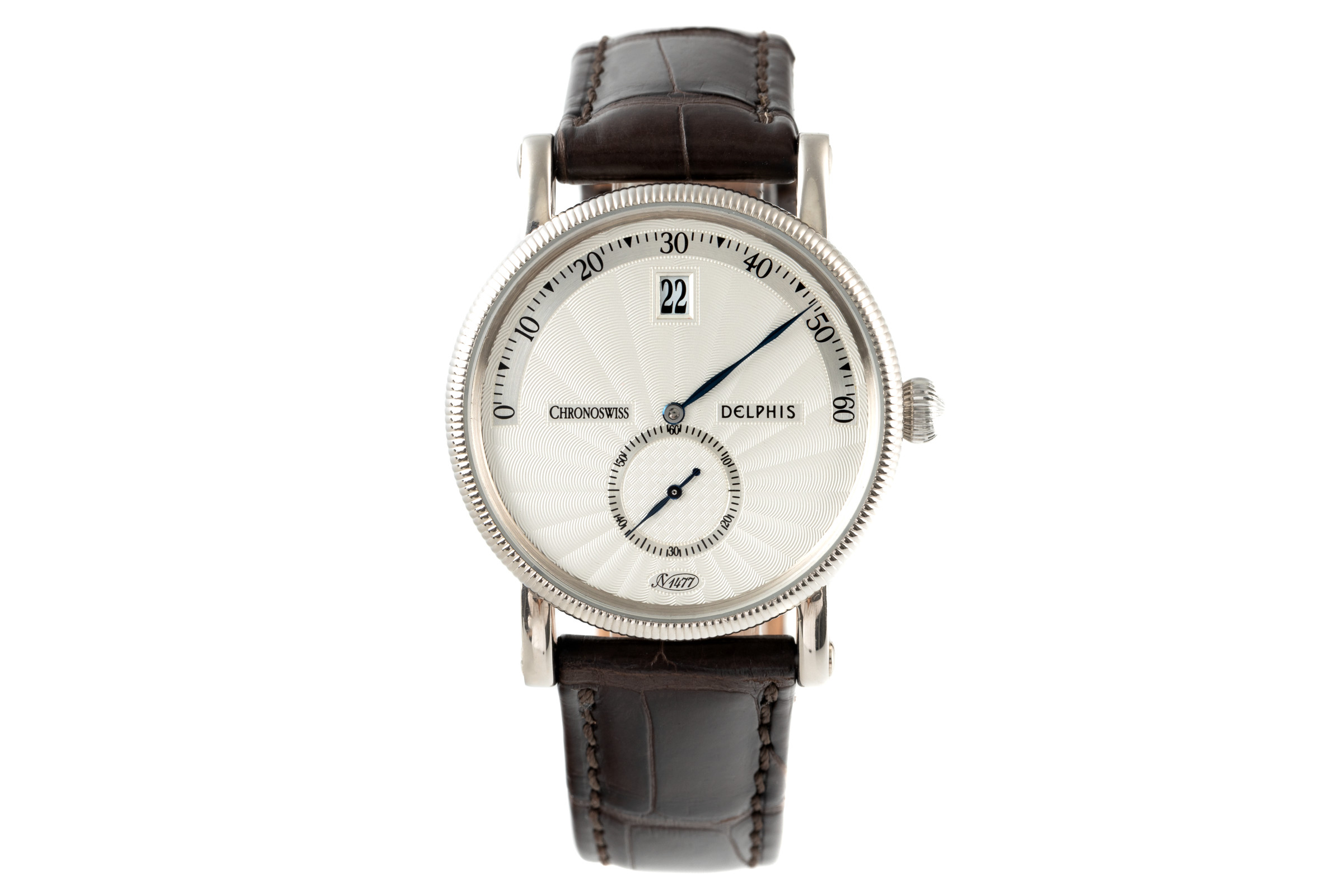 Chronoswiss Delphis 18 ct white gold automatic Kal. C.124 Ref. CH1421W