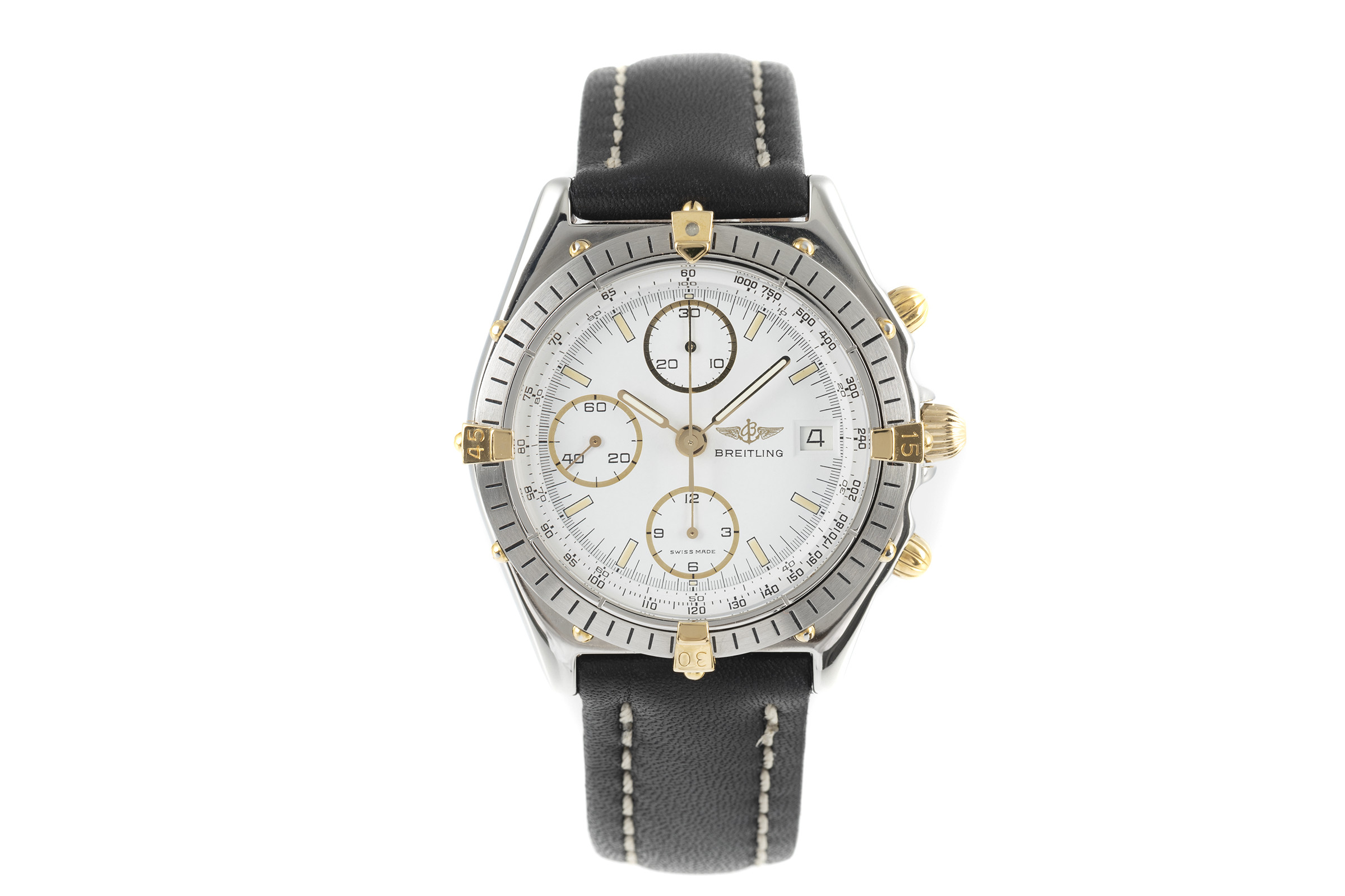 Breitling Chronomat chronograph gilt steel automatic Ref. 81.950