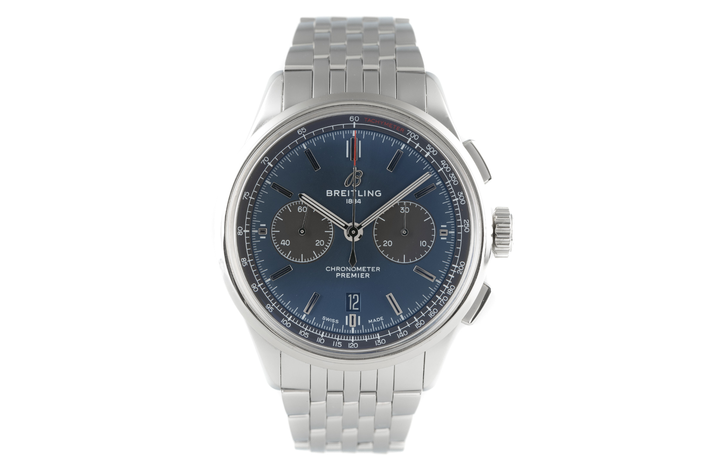 Breitling Premier chronograph steel automatic Kal. B01 Ref. AB0118