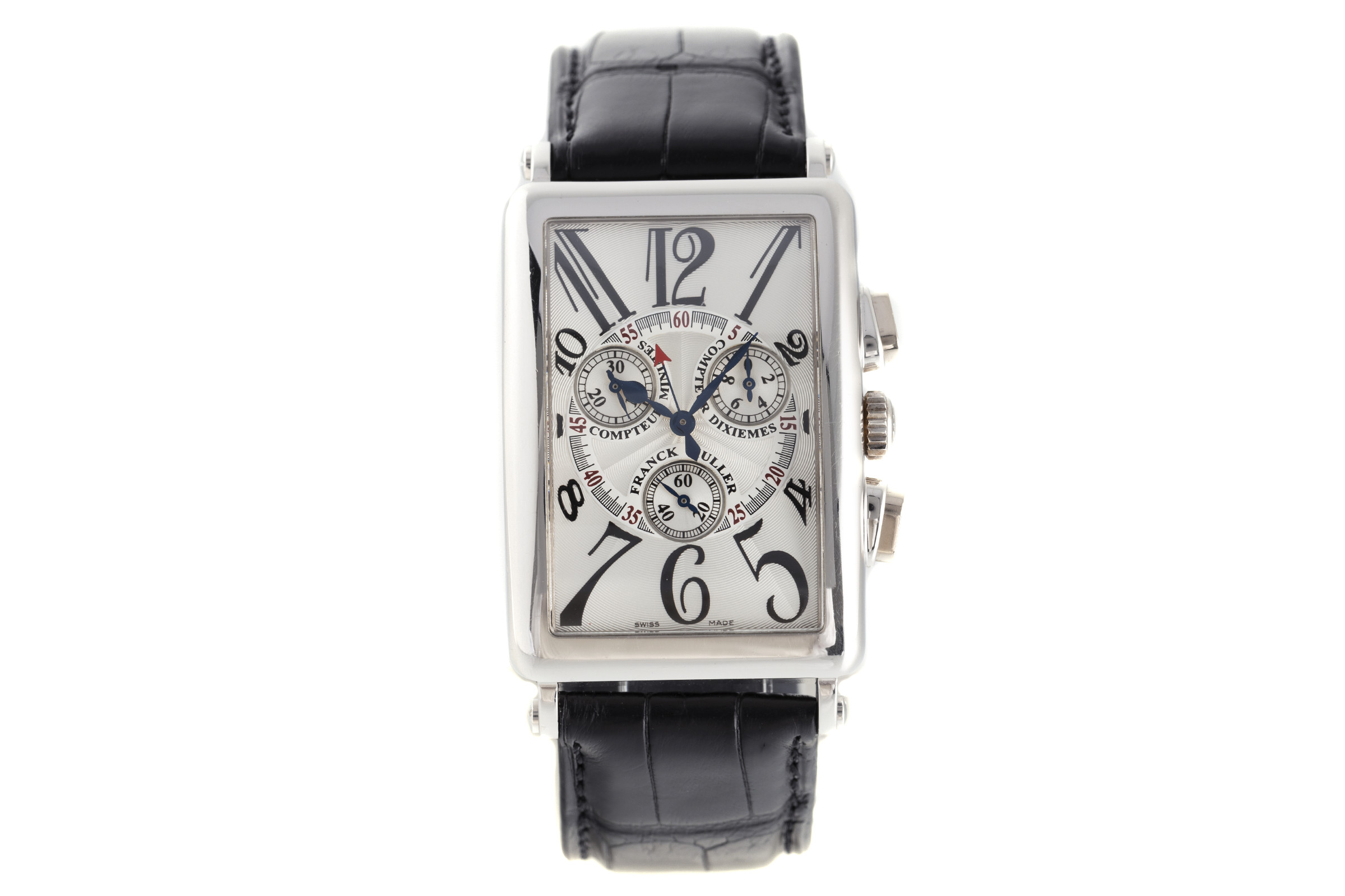 Franck Muller Long Island chronograph 18 ct white gold quartz Kal. ETA 251.471 Ref. 1000CCQZ