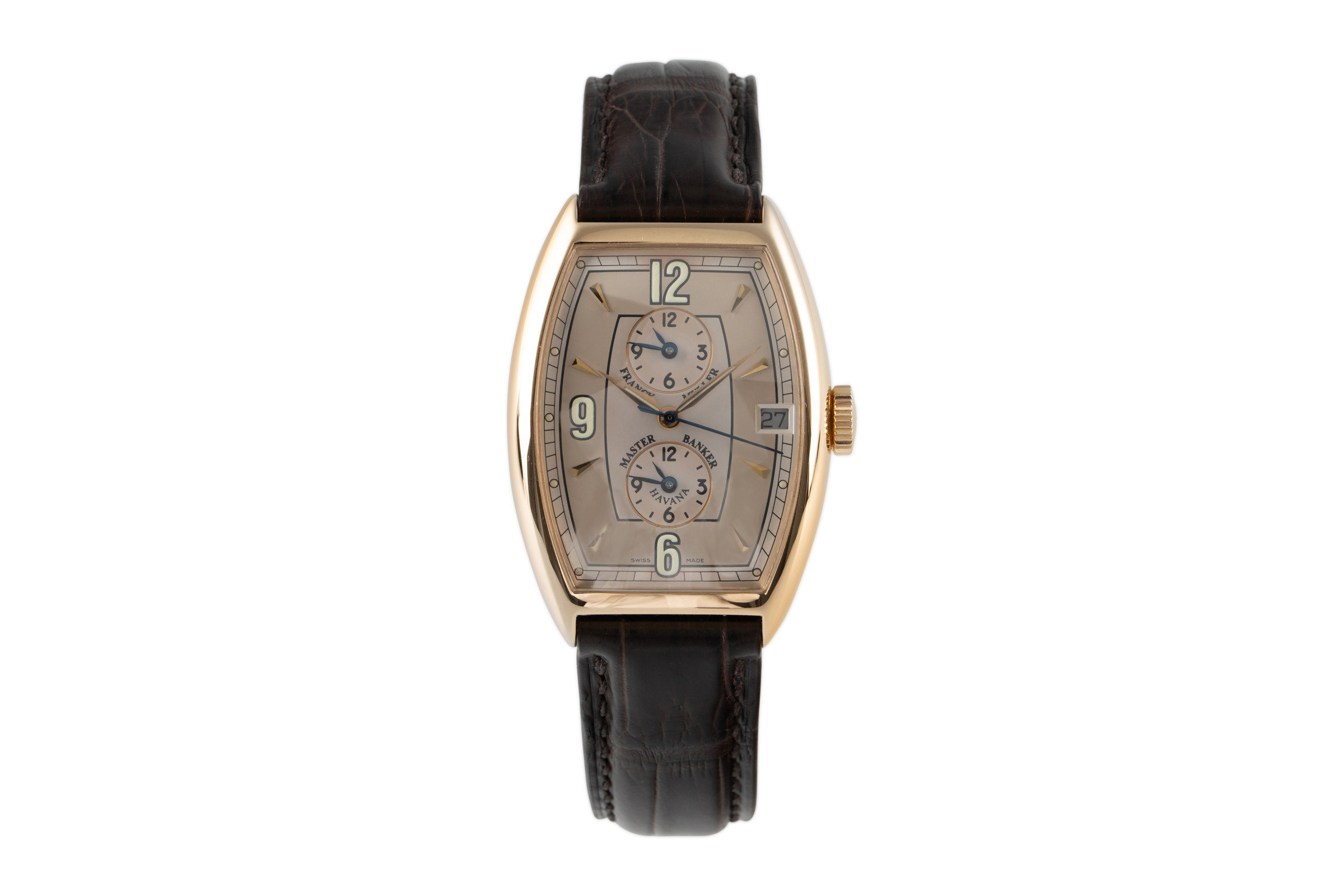 Franck Muller Master Banker 18 ct gold automatic Kal. 2800 Ref. 5850 MB HV