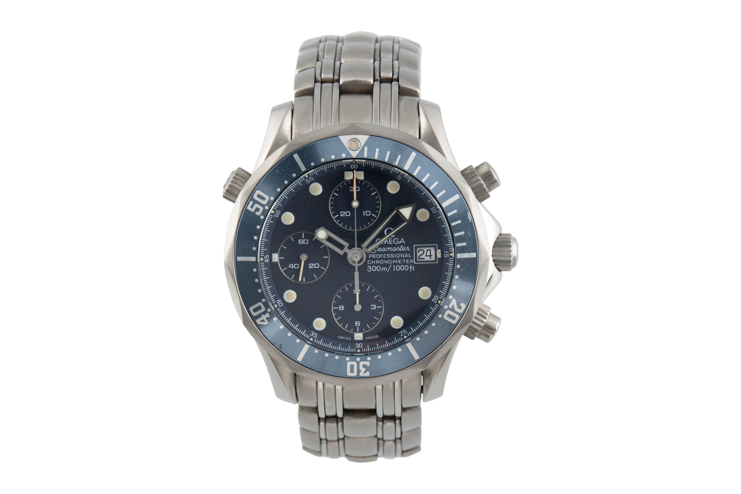 Omega Seamaster chronograph titanium automatic Kal. 1154 Ref. 2298.80.00