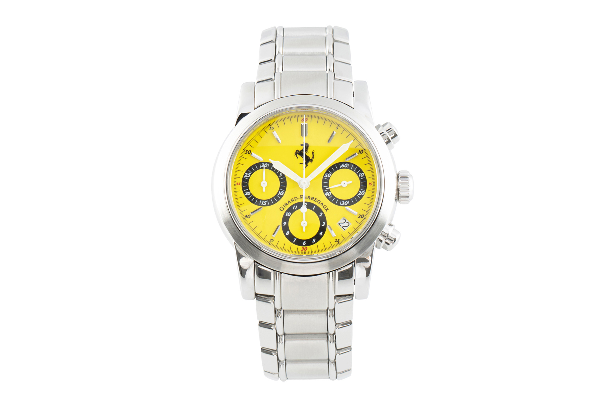 Girard Perregaux Ferrari chronograph steel automatic Kal. 2280-681 Ref. 8020