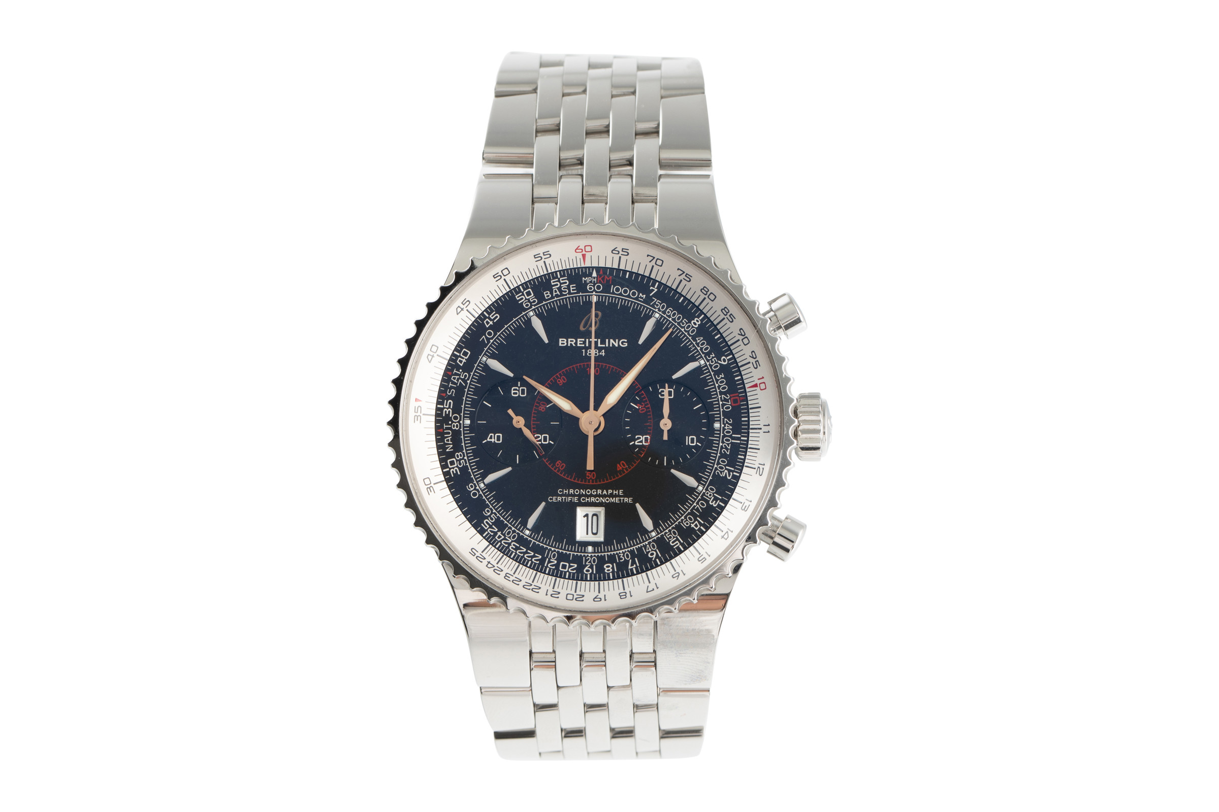 Breitling Montbrillant chronograph steel automatic Ref. A23340