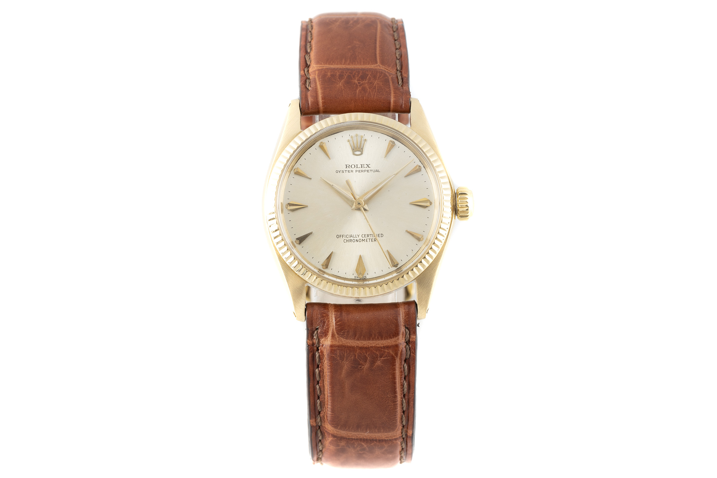 Rolex Oyster Perpetual 18 ct gold automatic Kal. 1130 Ref. 6551