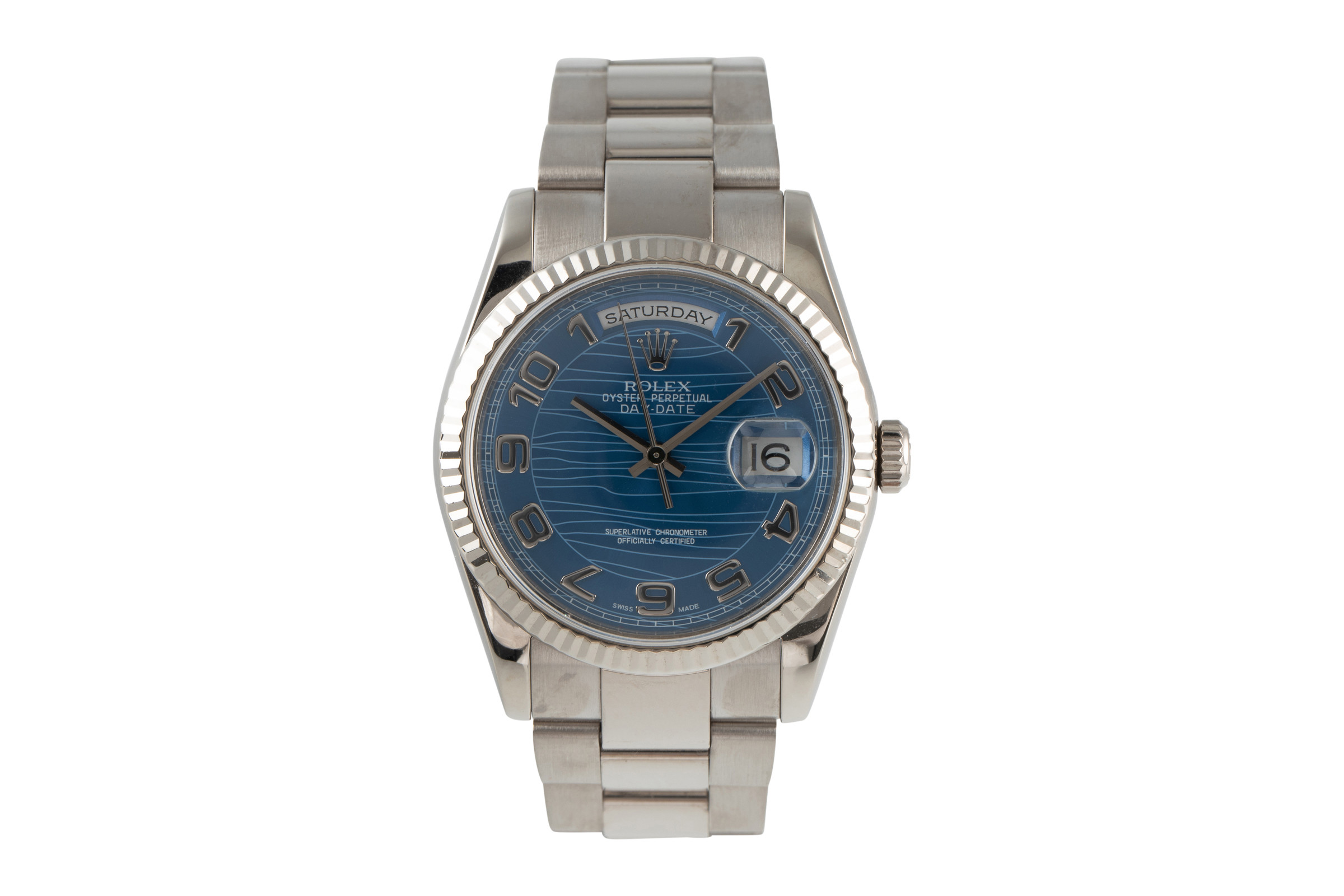 Rolex Day-Date 18 ct white gold automatic Kal. 3155 Ref. 118239