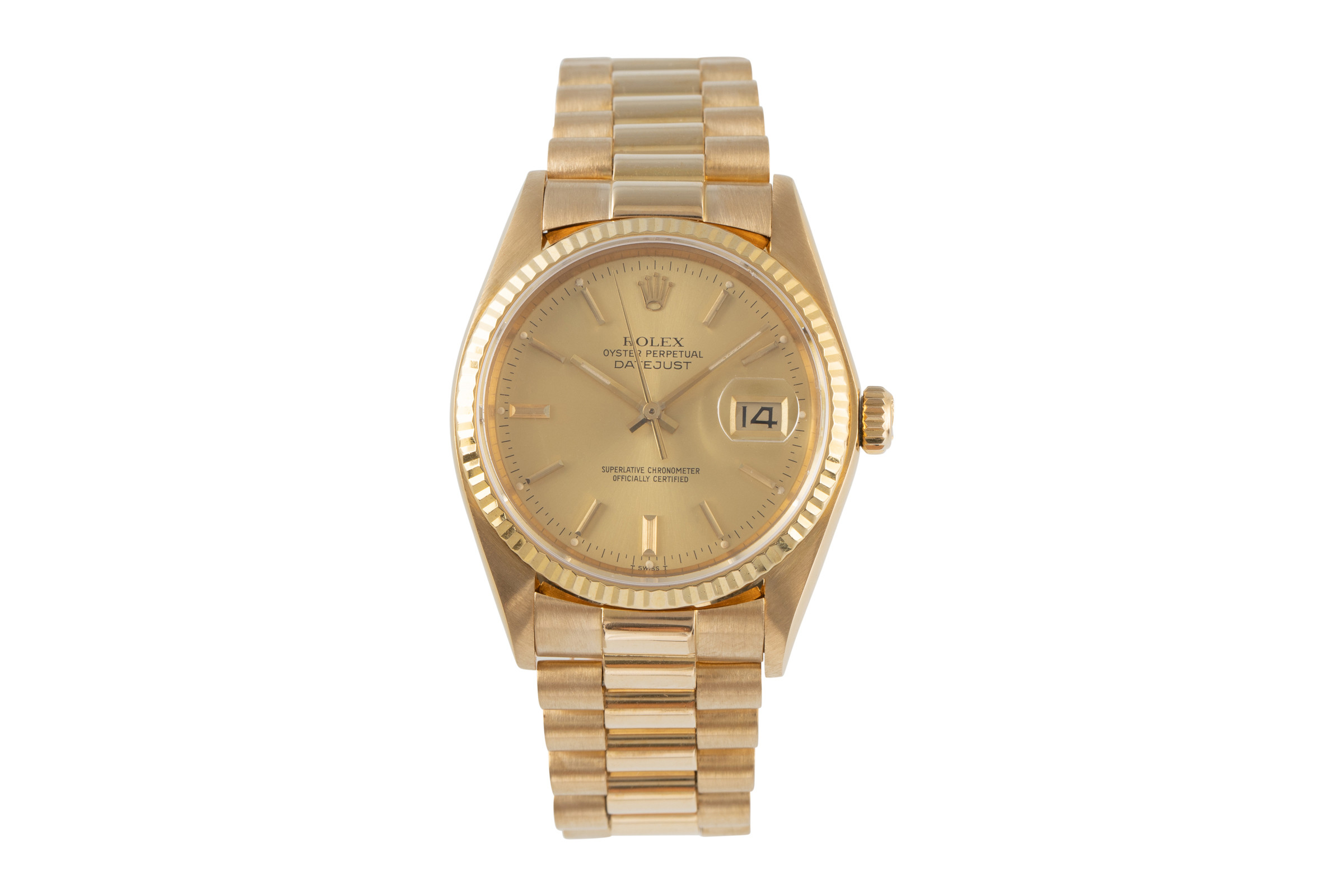 Rolex Datejust 18 ct gold automatic Kal. 3035 Ref. 16018