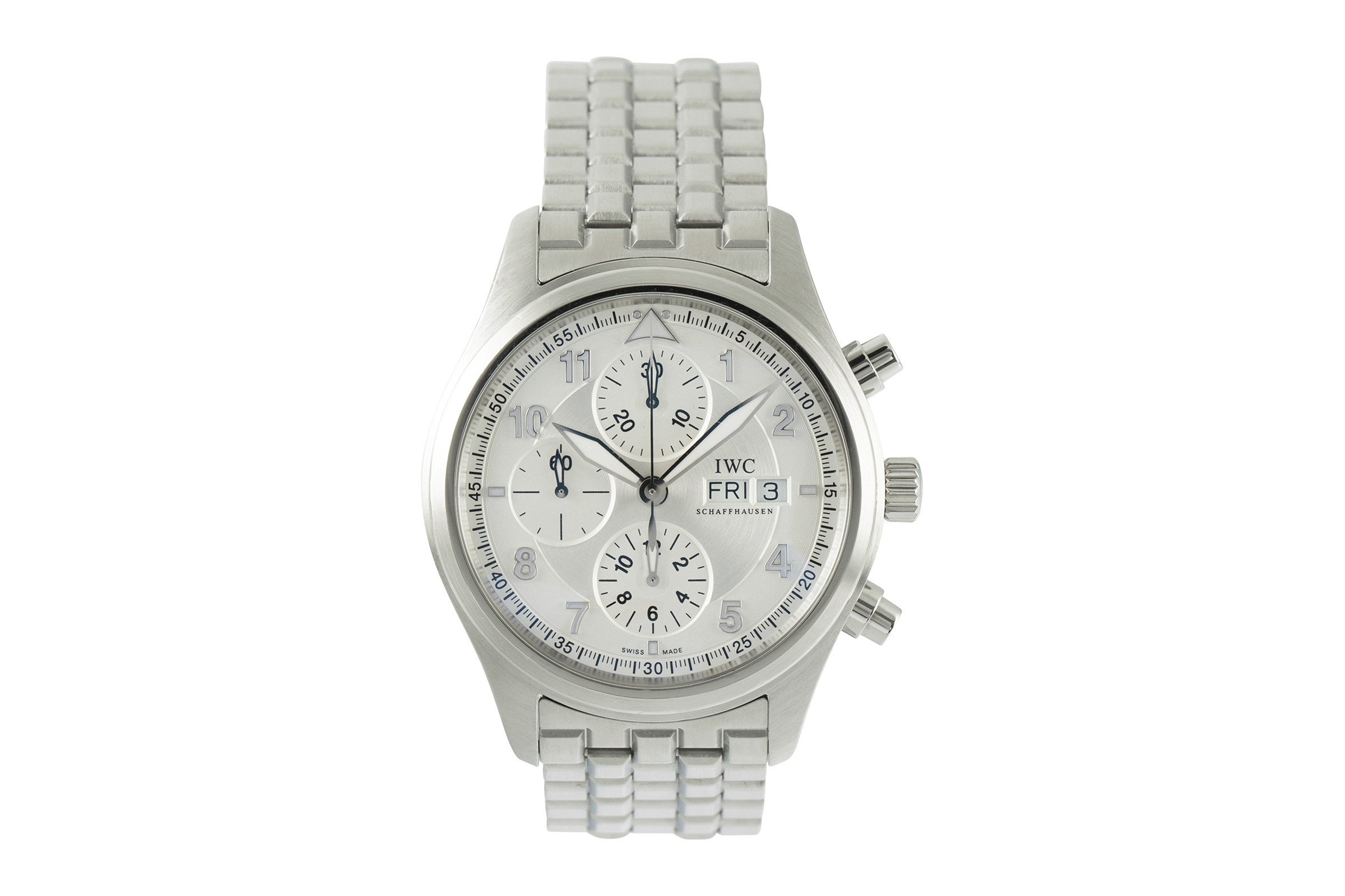 IWC Fliegeruhr chronograph steel automatic Kal. C.79320 Ref. IW371705