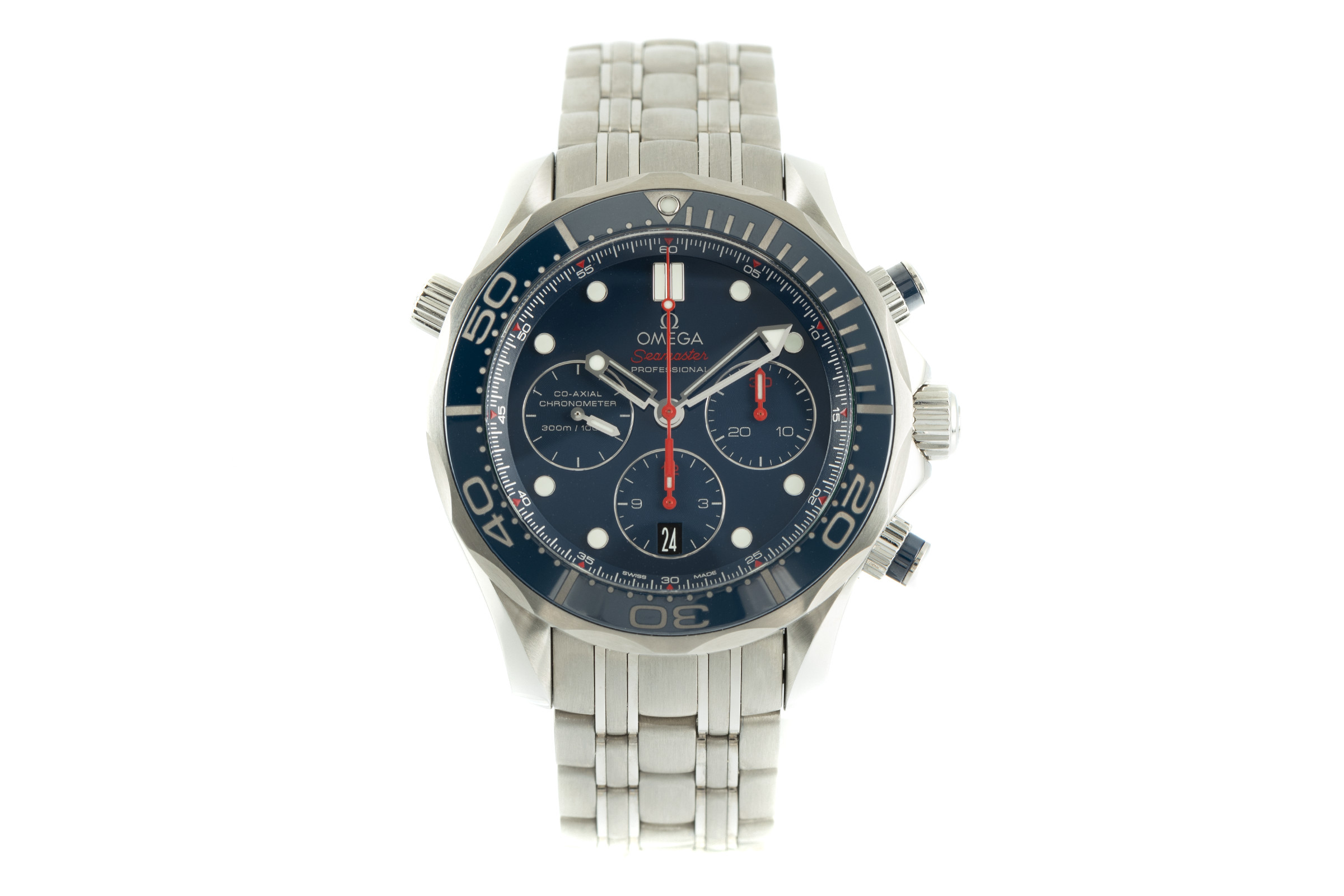 Omega Seamaster chronograph steel automatic Kal. 3330 Ref. 212.30.44.50.03.001