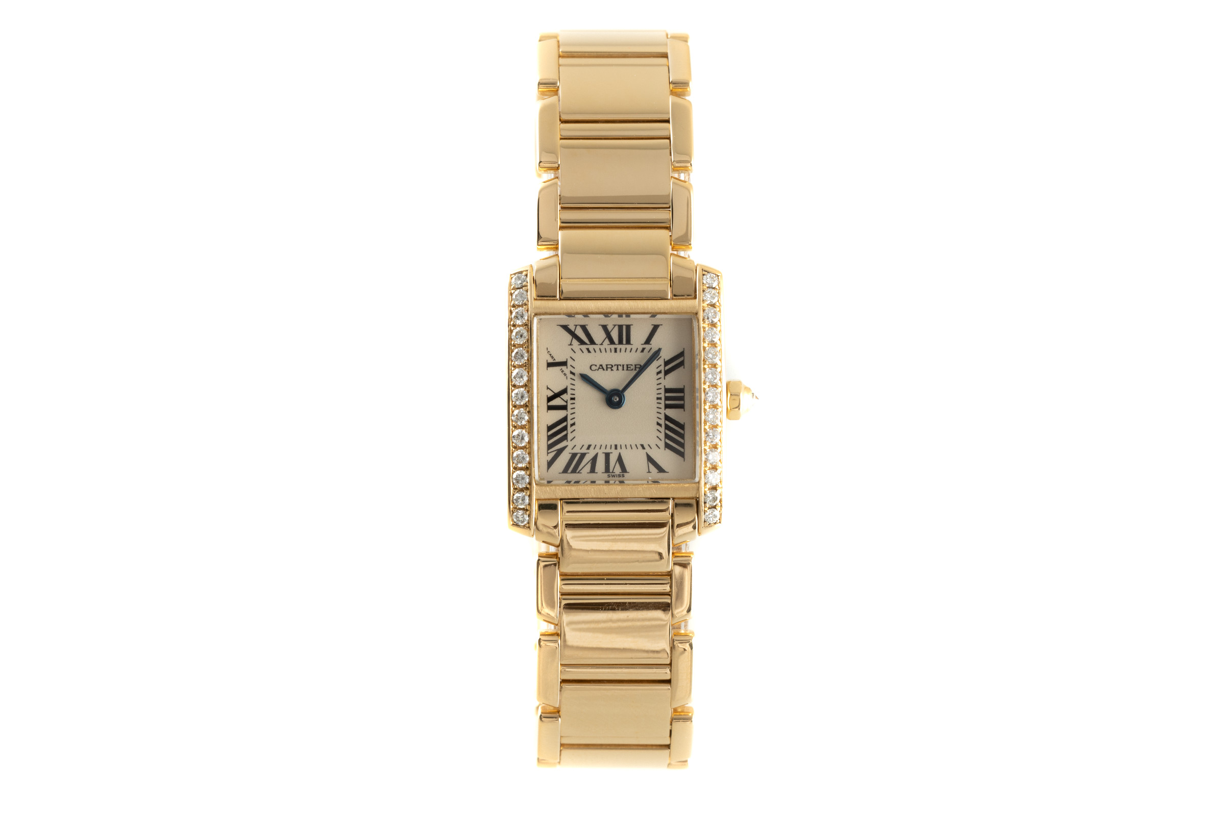 Cartier Tank Francaise 18 ct gold quartz Kal. 057 Ref. 2385