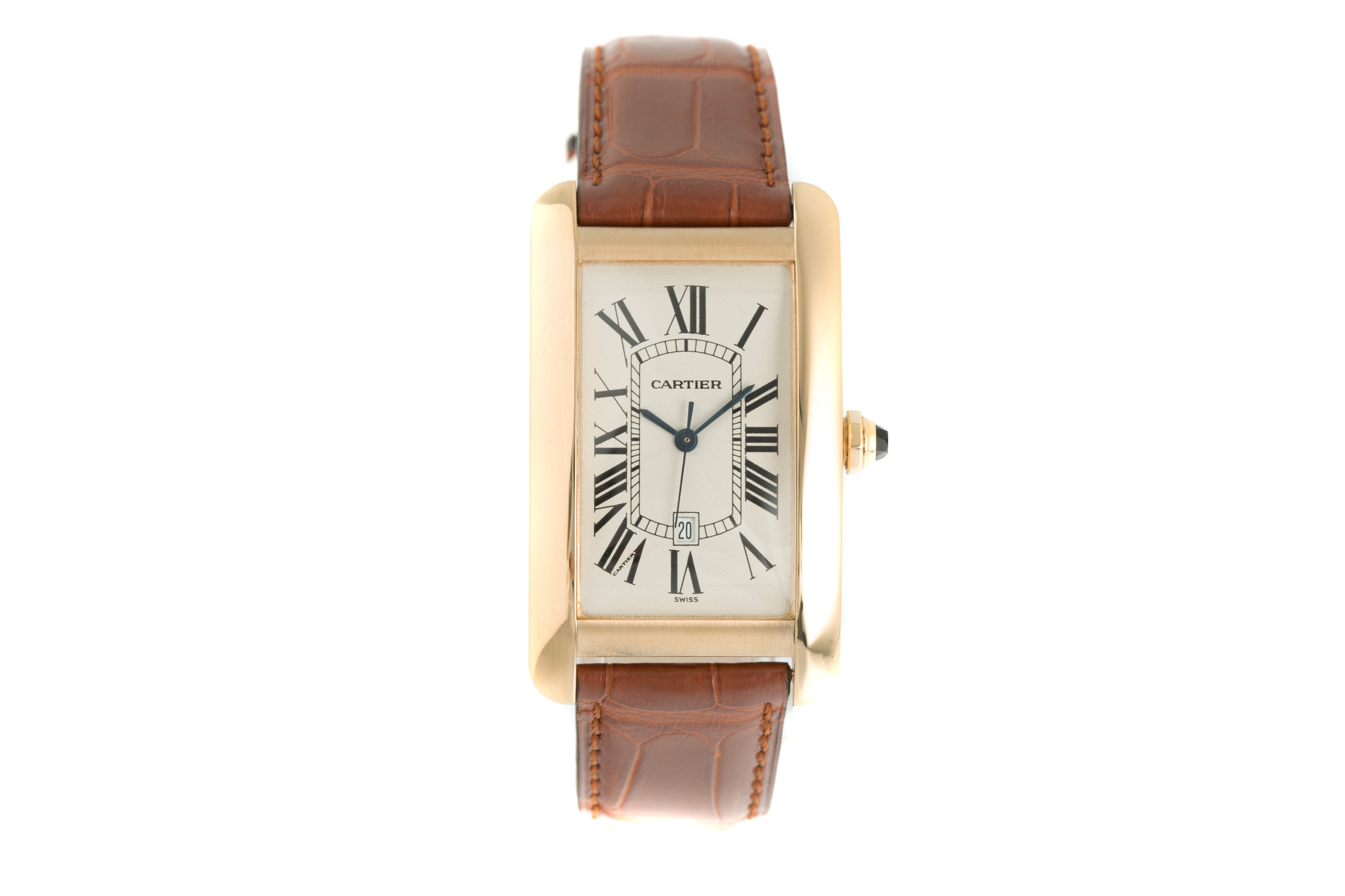 Cartier Tank Americaine 18 ct gold automatic Kal. 120 Ref. 1740