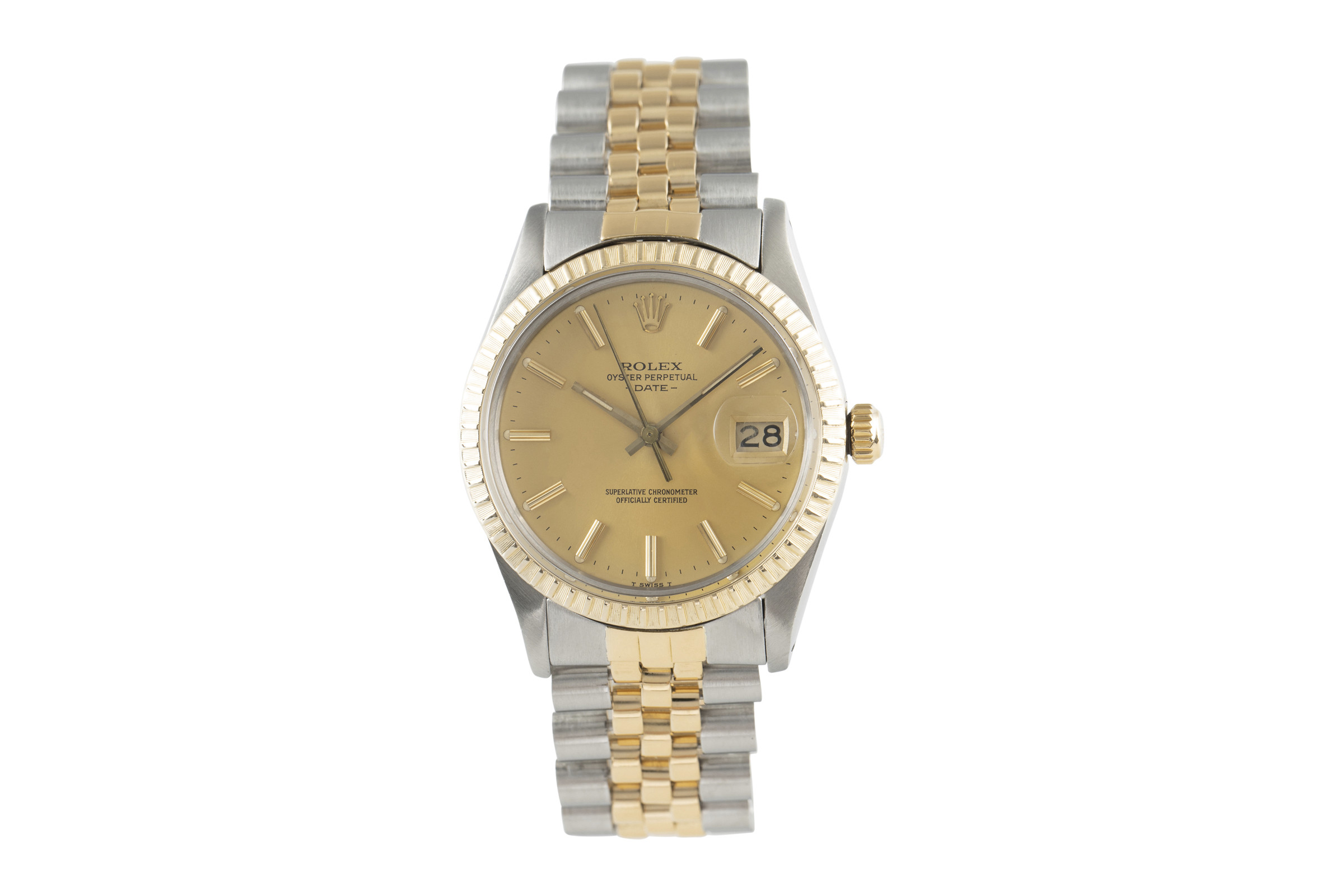 Rolex Date steel / gold automatic Kal. 3035 Ref. 15053