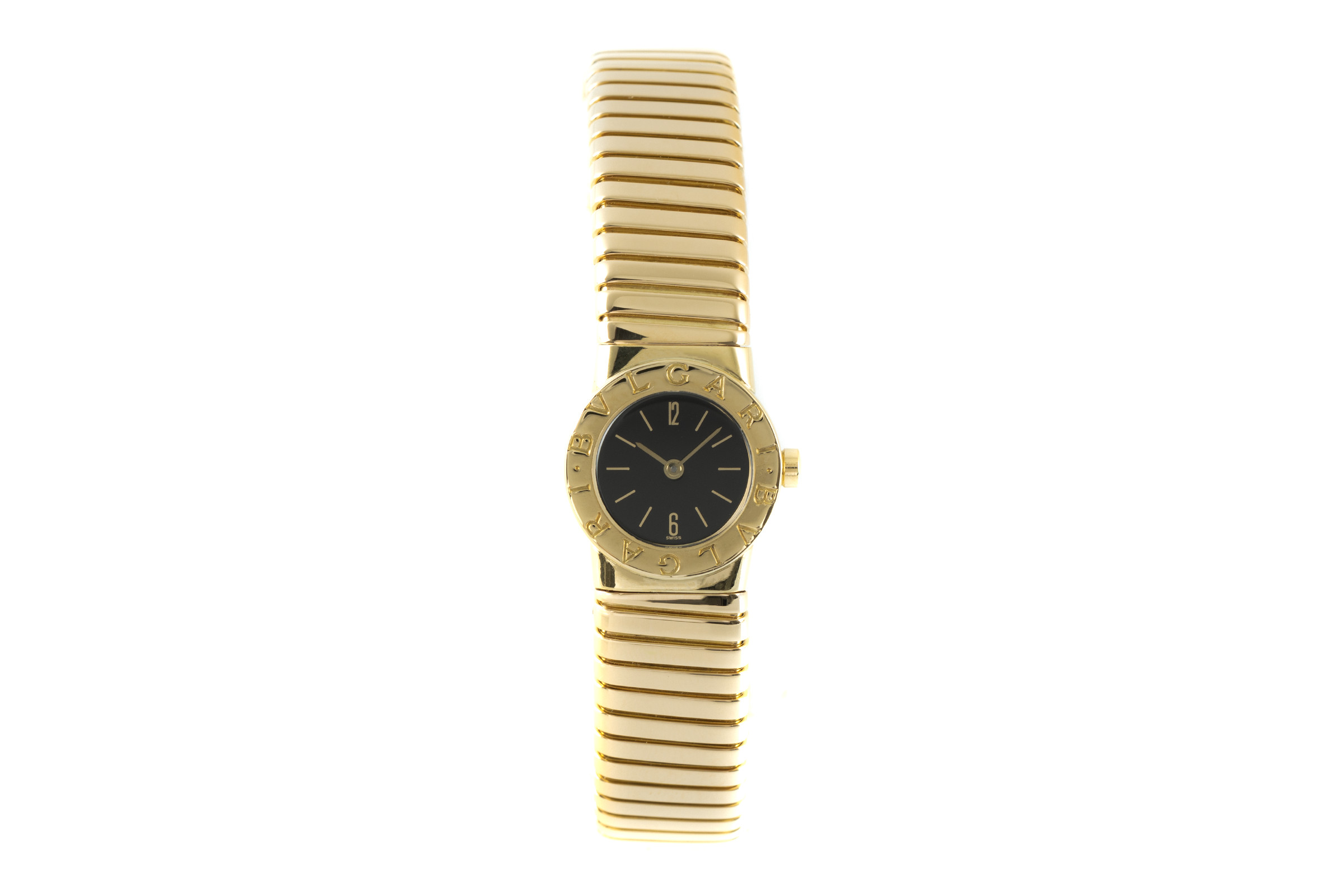Bvlgari Tubogas 18 ct gold quartz Ref. BB191T