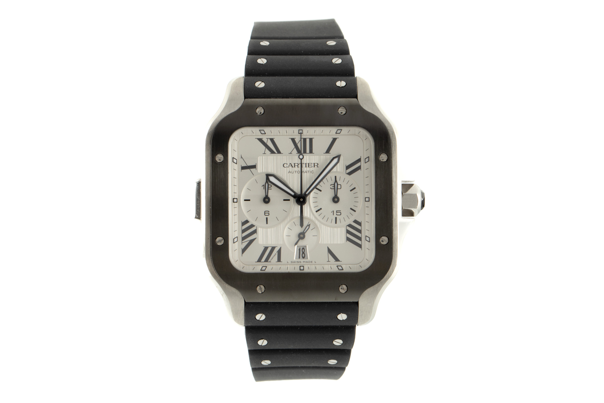 Cartier Santos steel automatic Kal. 1904-CH3 Ref. WSSA0017