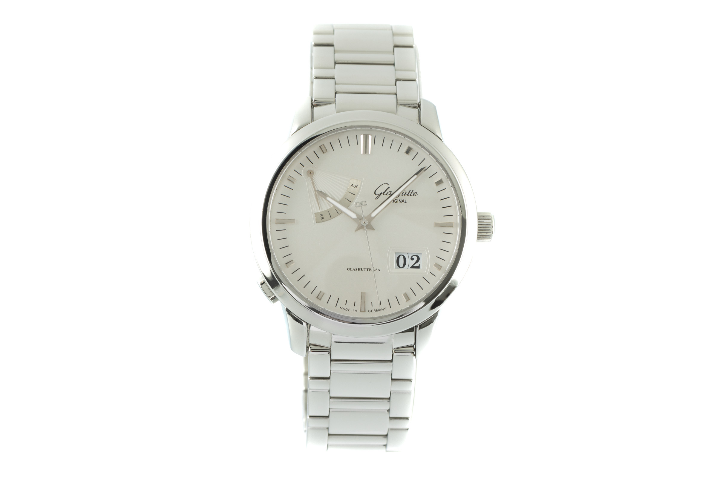 Glashutte Original Senator steel automatic Kal. GUB 100 Ref. 100-01-13-02-04