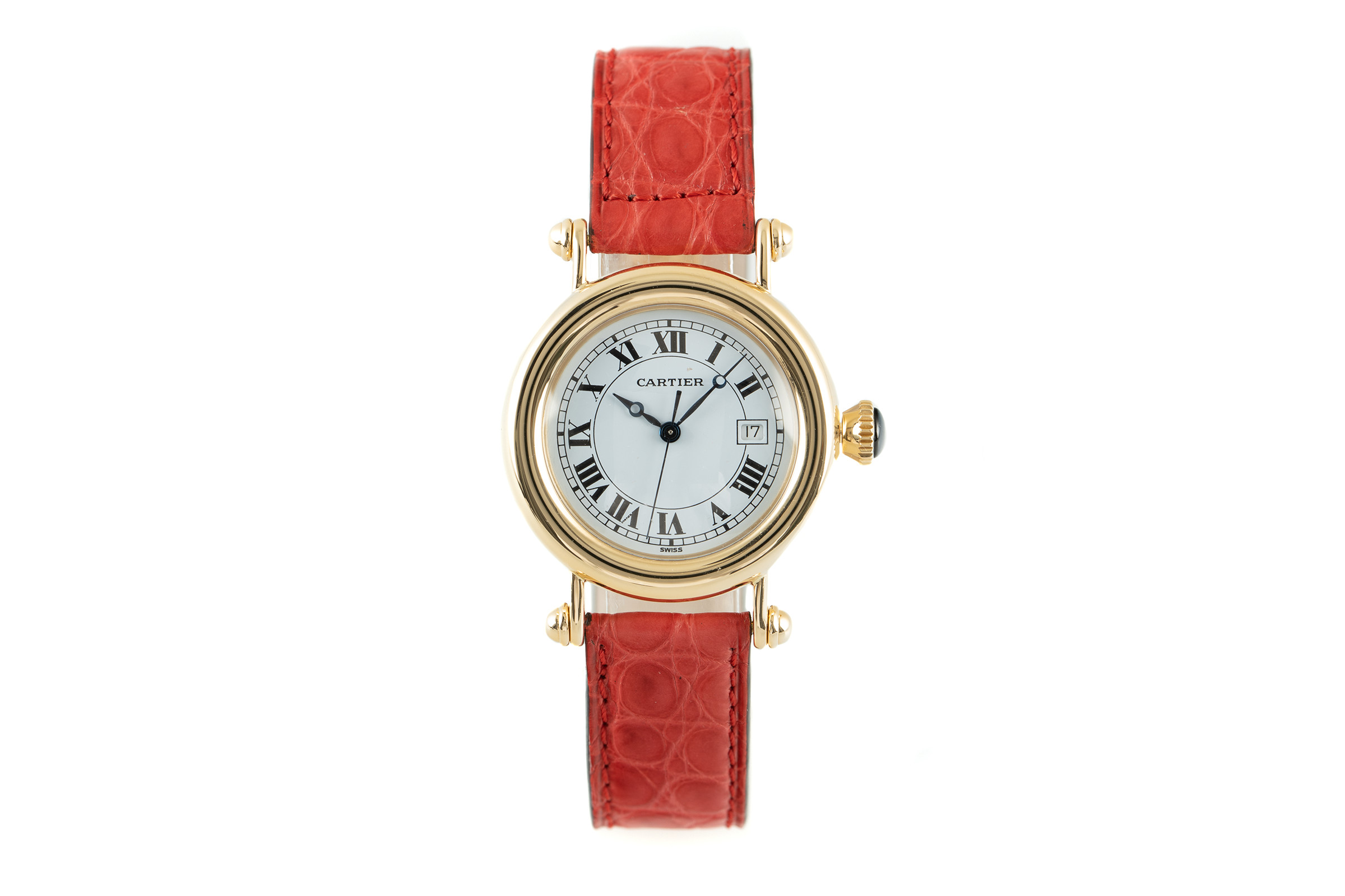 Cartier Diabolo 18 ct gold quartz Kal. 687 Ref. 14200