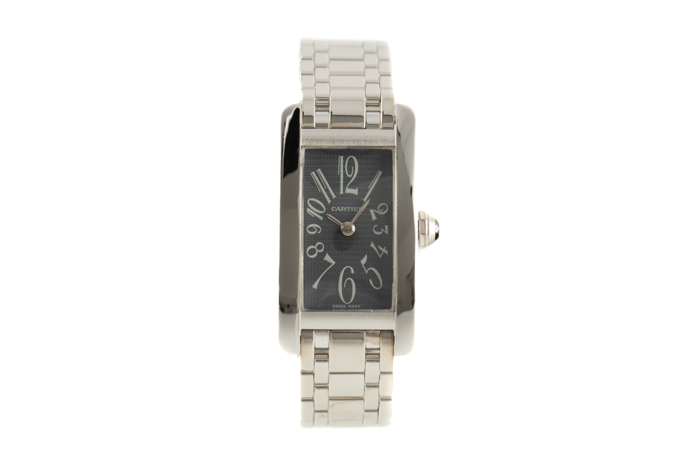 Cartier Tank Americaine 18 ct white gold quartz Kal. 157 Ref. 1713