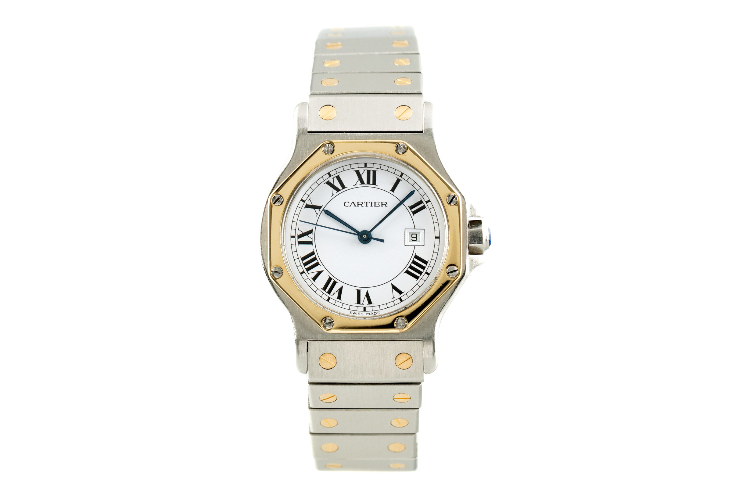 Cartier Santos Ronde steel / gold automatic Kal. 077 Ref. 2966