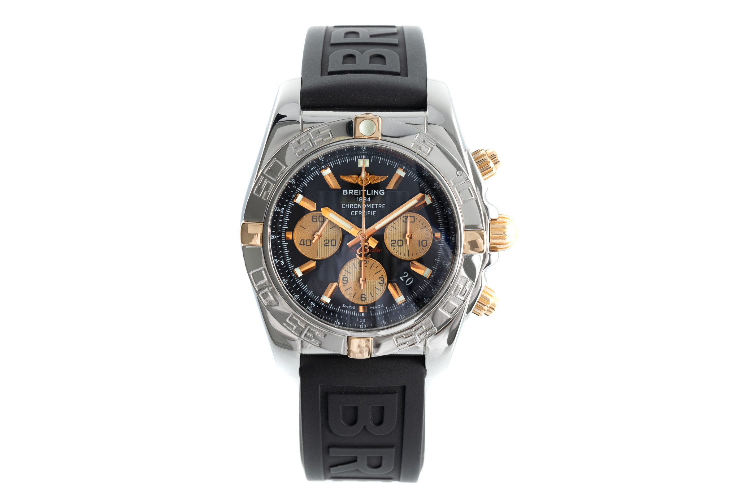 Breitling Chronomat 44 chronograph steel / gold automatic Kal. B01 Ref. IB0110