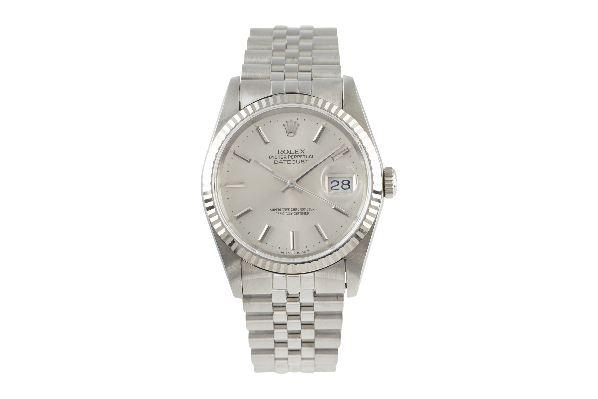Rolex Datejust steel / white gold automatic Kal. 3135 Ref. 16234