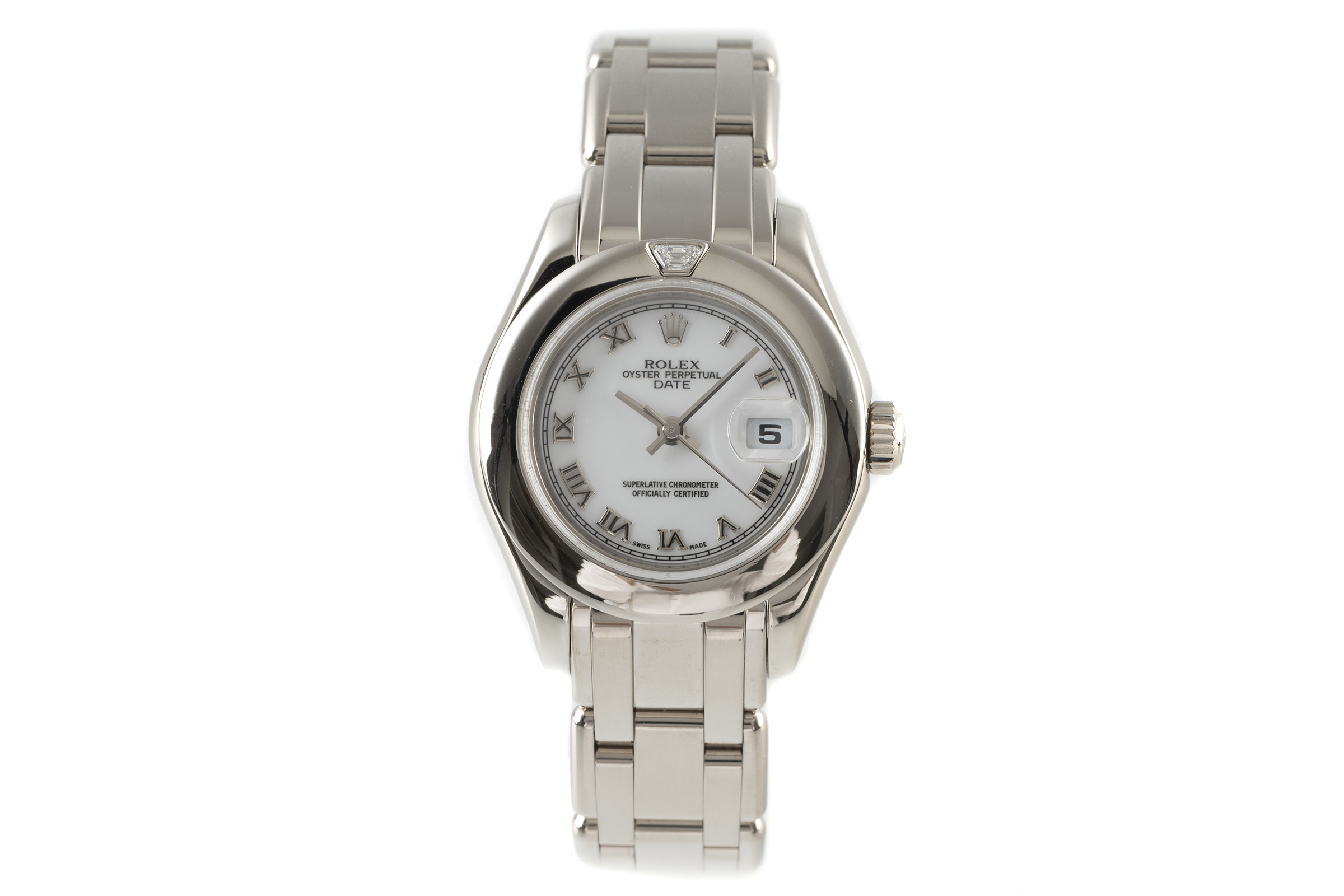 Rolex Date 18 ct white gold automatic Kal. 2235 Ref. 80329