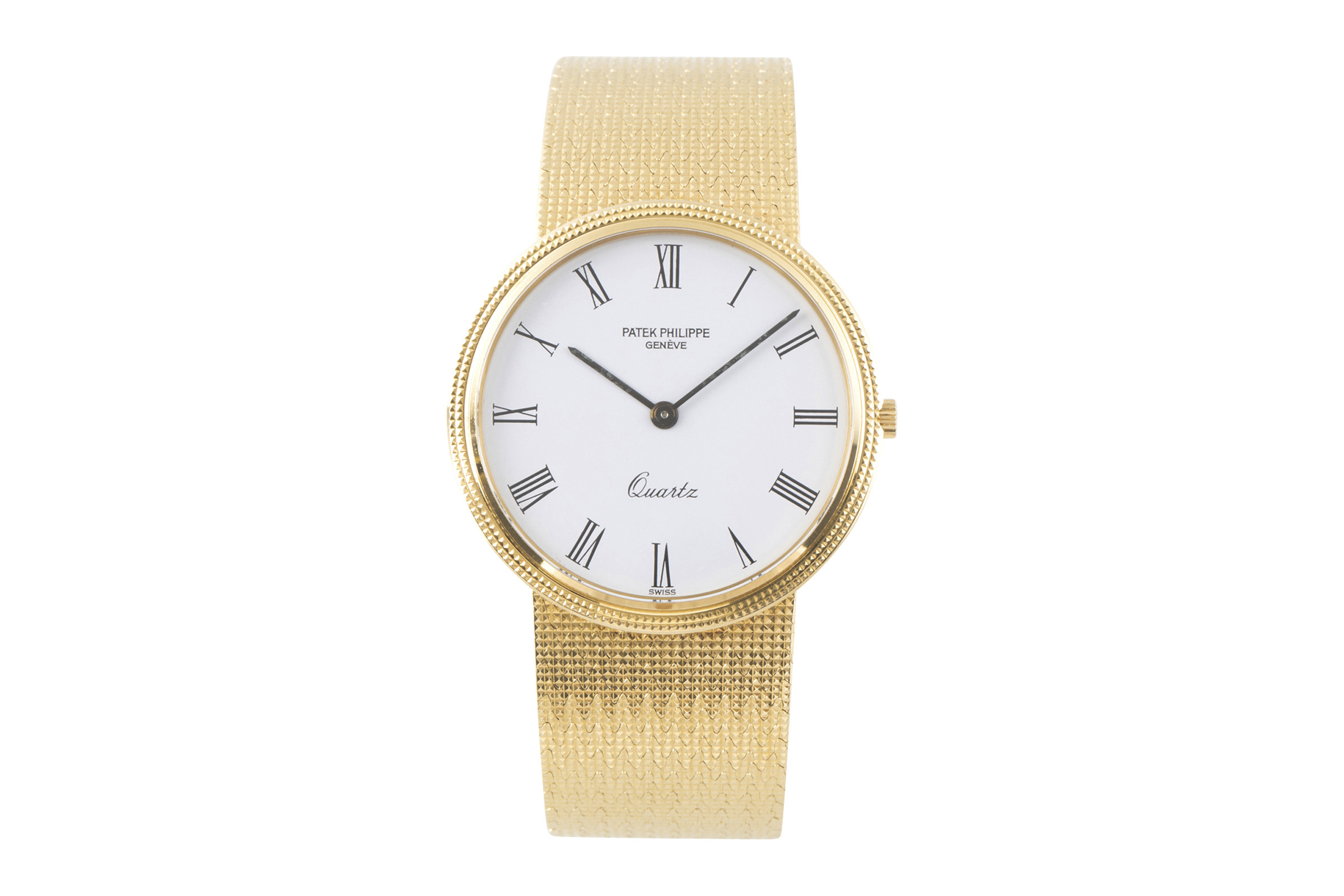 Patek Philippe Calatrava 18 ct gold quartz Kal. E27 Ref. 3744/1