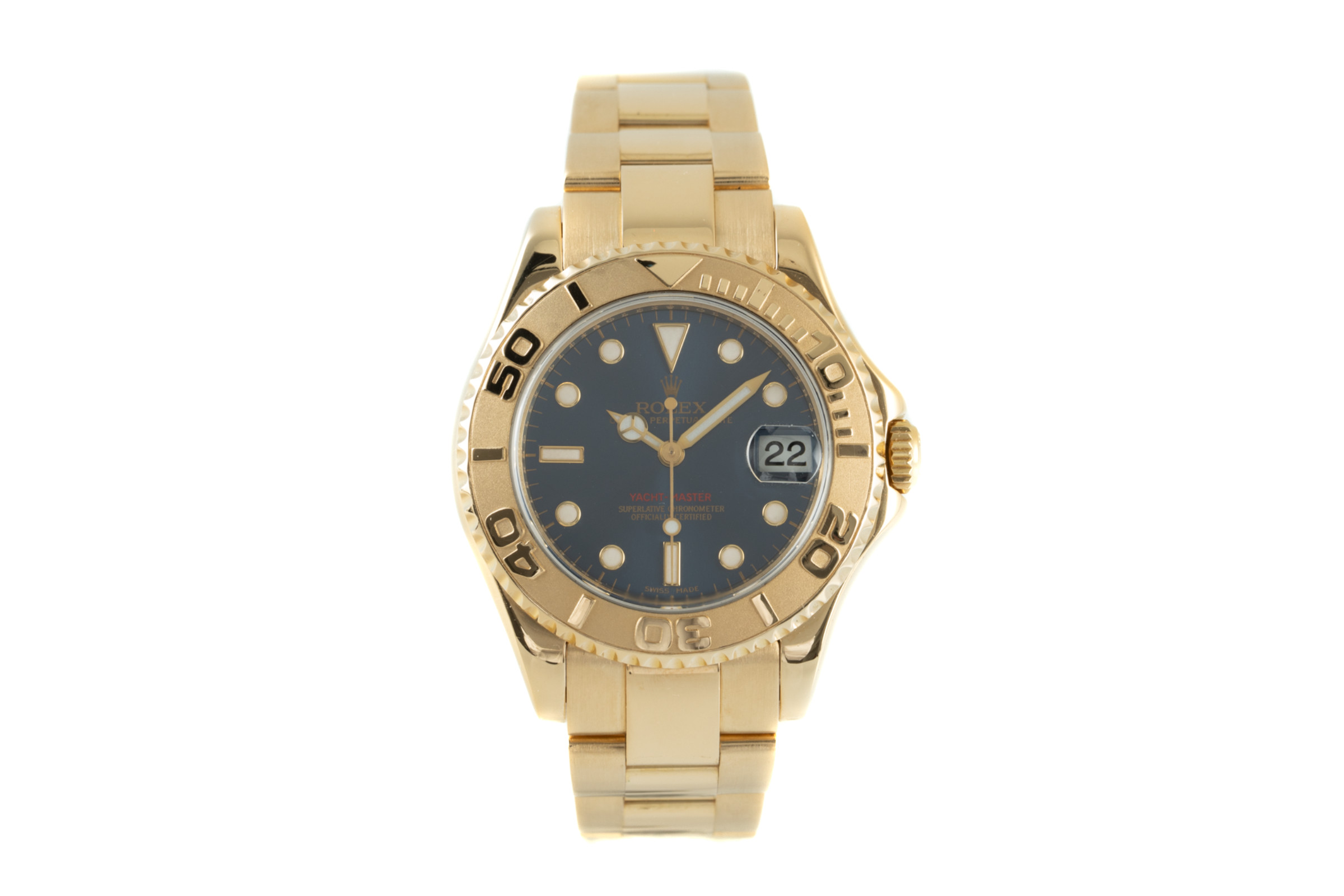 Rolex Yacht-Master 18 ct gold automatic Kal. 2235 Ref. 168628