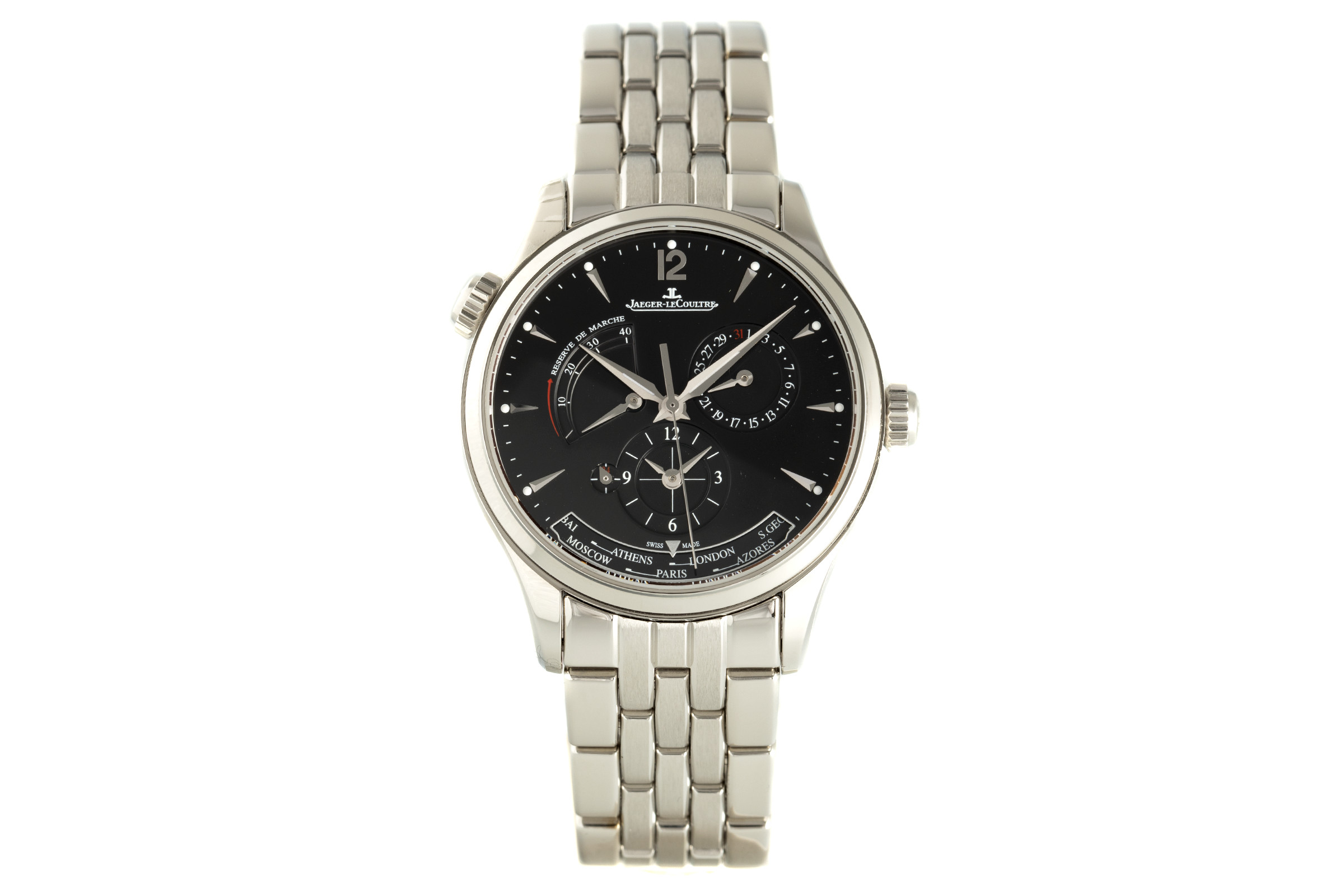 Jaeger-LeCoultre Master Geographic steel automatic Kal. 939/1 Ref. Q1428171, 176.8.29.S