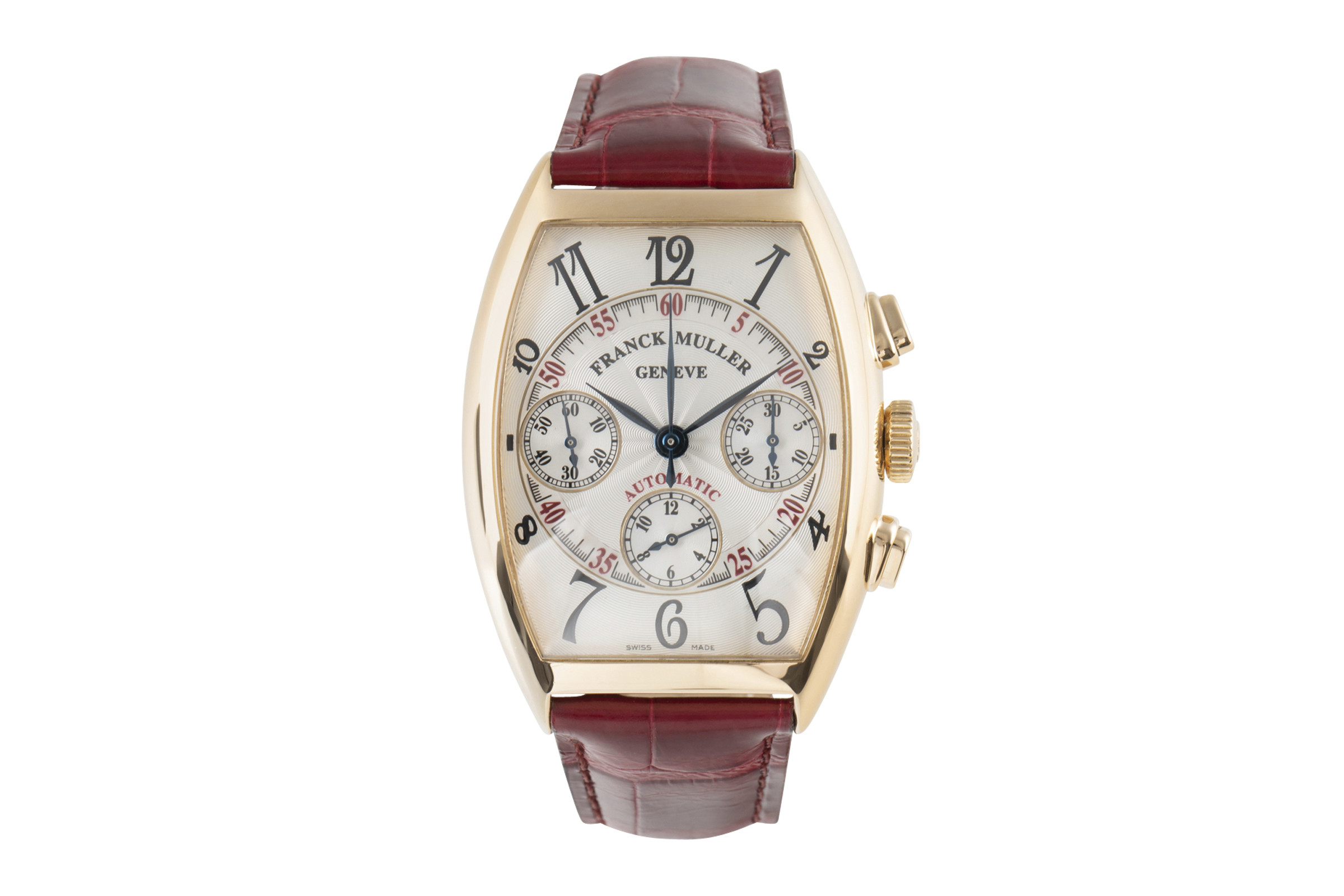 Franck Muller Curvex chronograph 18 ct gold automatic Ref. 7850CC