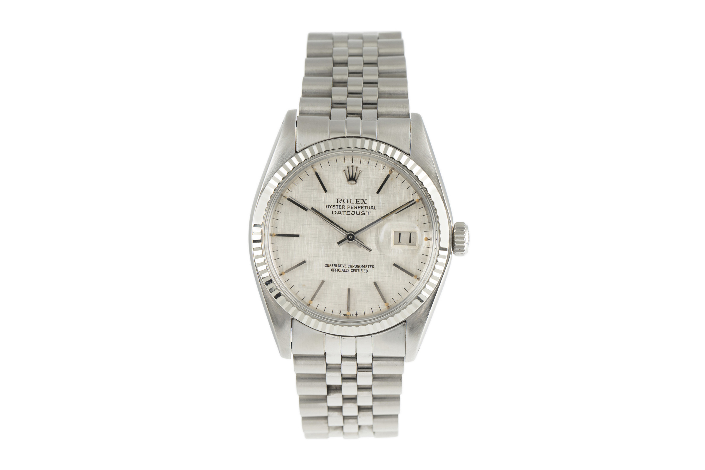 Rolex Datejust steel / white gold automatic Kal. 3035 Ref. 16014 VINTAGE