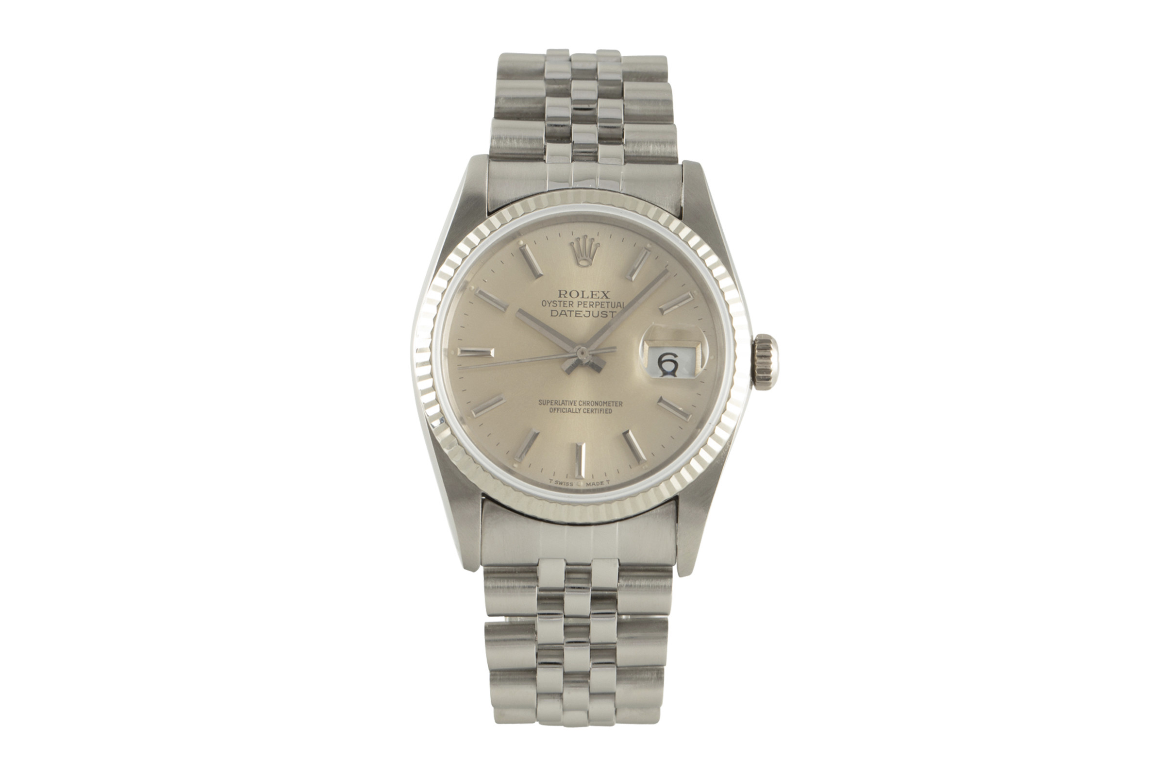 Rolex Datejust steel / white gold automatic Kal. 3135 Ref. 16234