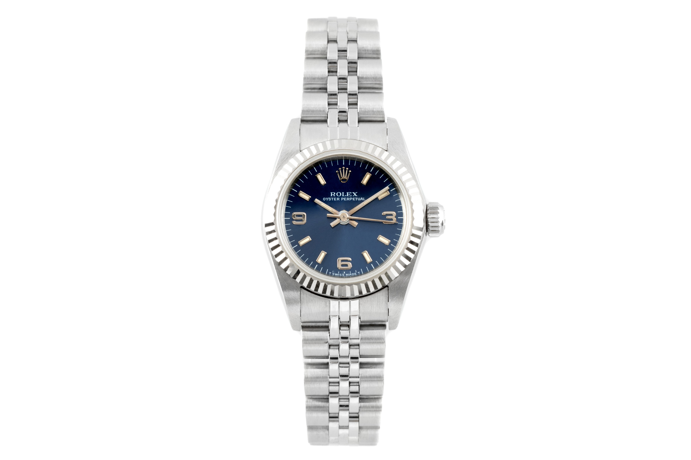 Rolex Oyster Perpetual steel / white gold automatic Kal. 2130 Ref. 67194