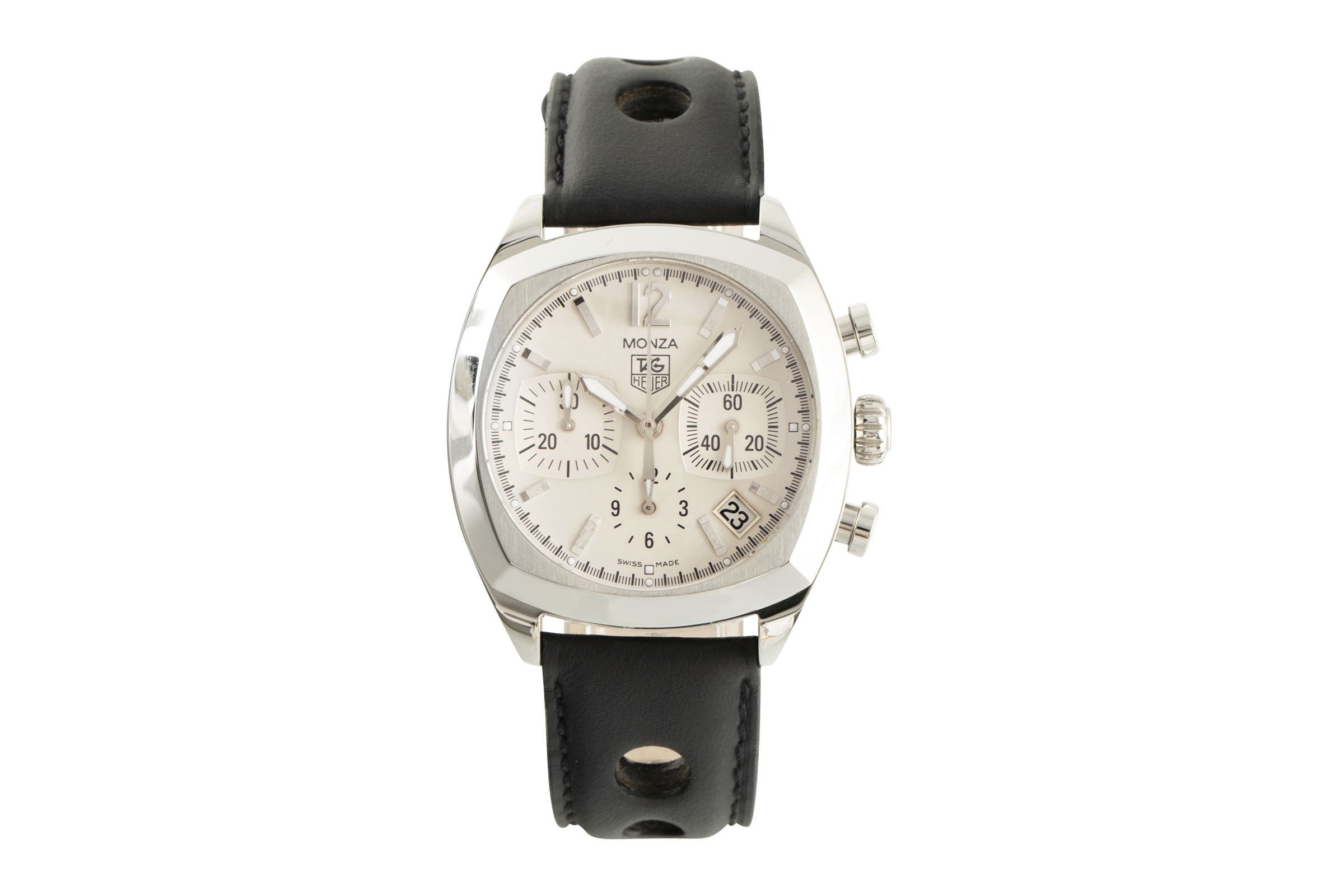 Tag Heuer Monza chronograph steel automatic Ref. CR2114
