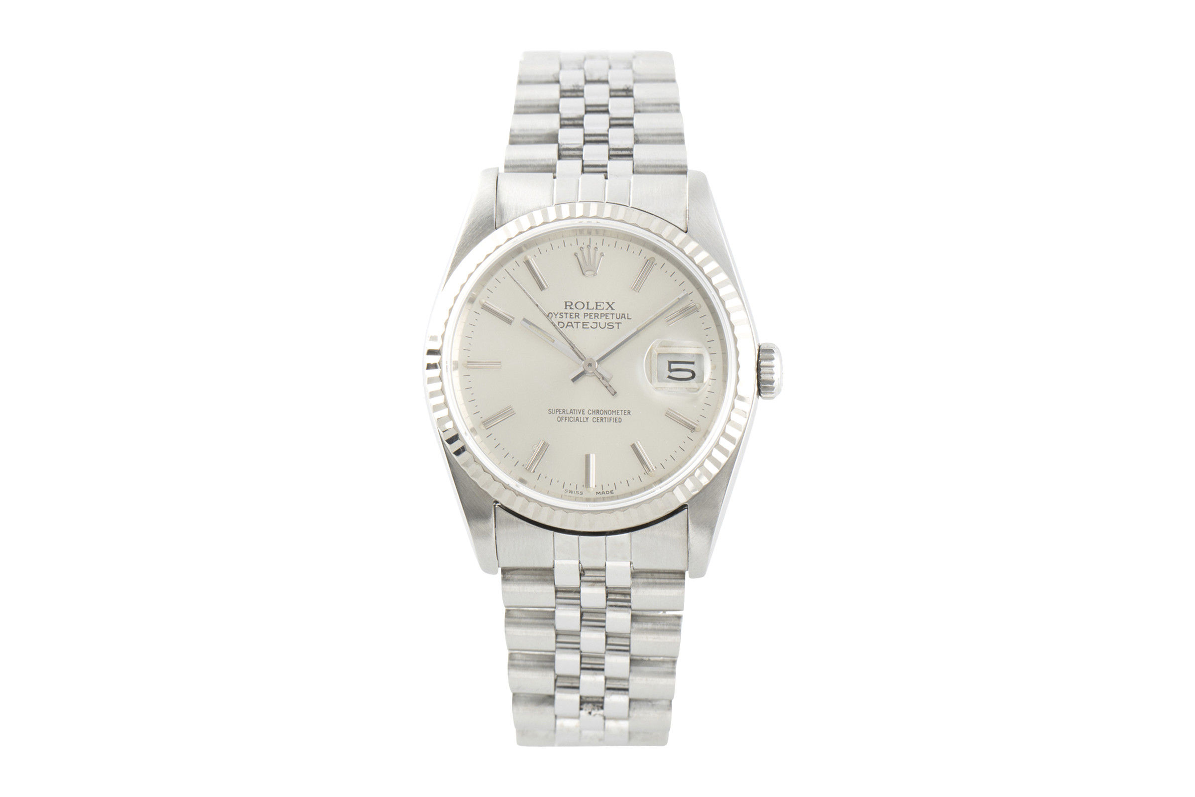 Rolex Datejust steel / white gold automatic Kal. 3135 Ref. 16234