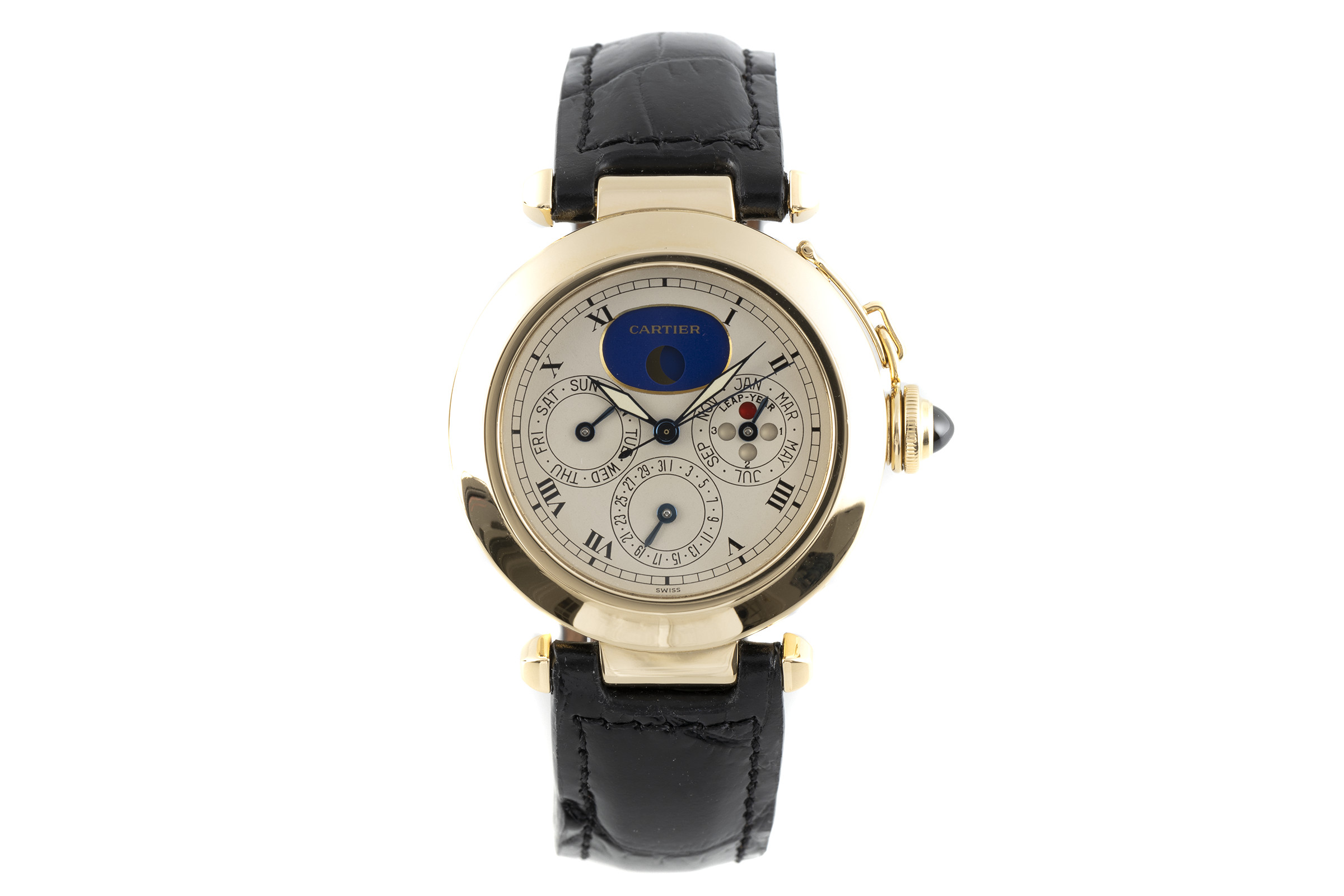 Cartier Pasha 18 ct gold quartz Kal. 616 Ref. 30003