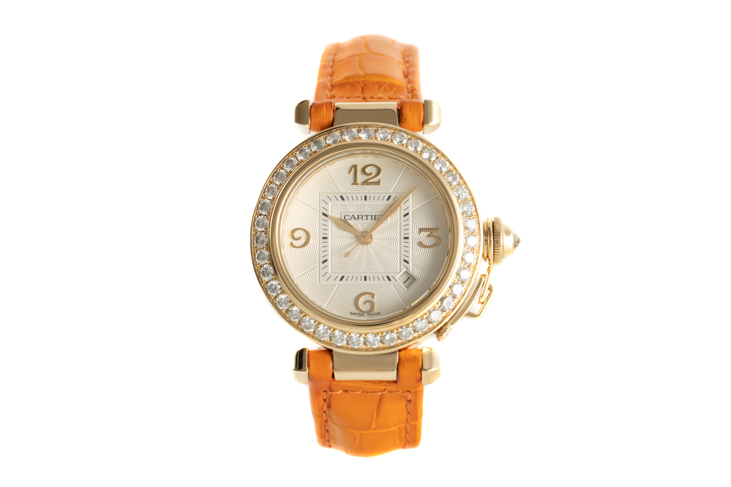 Cartier Pasha 18 ct gold automatic Kal. 500MC Ref. 2519