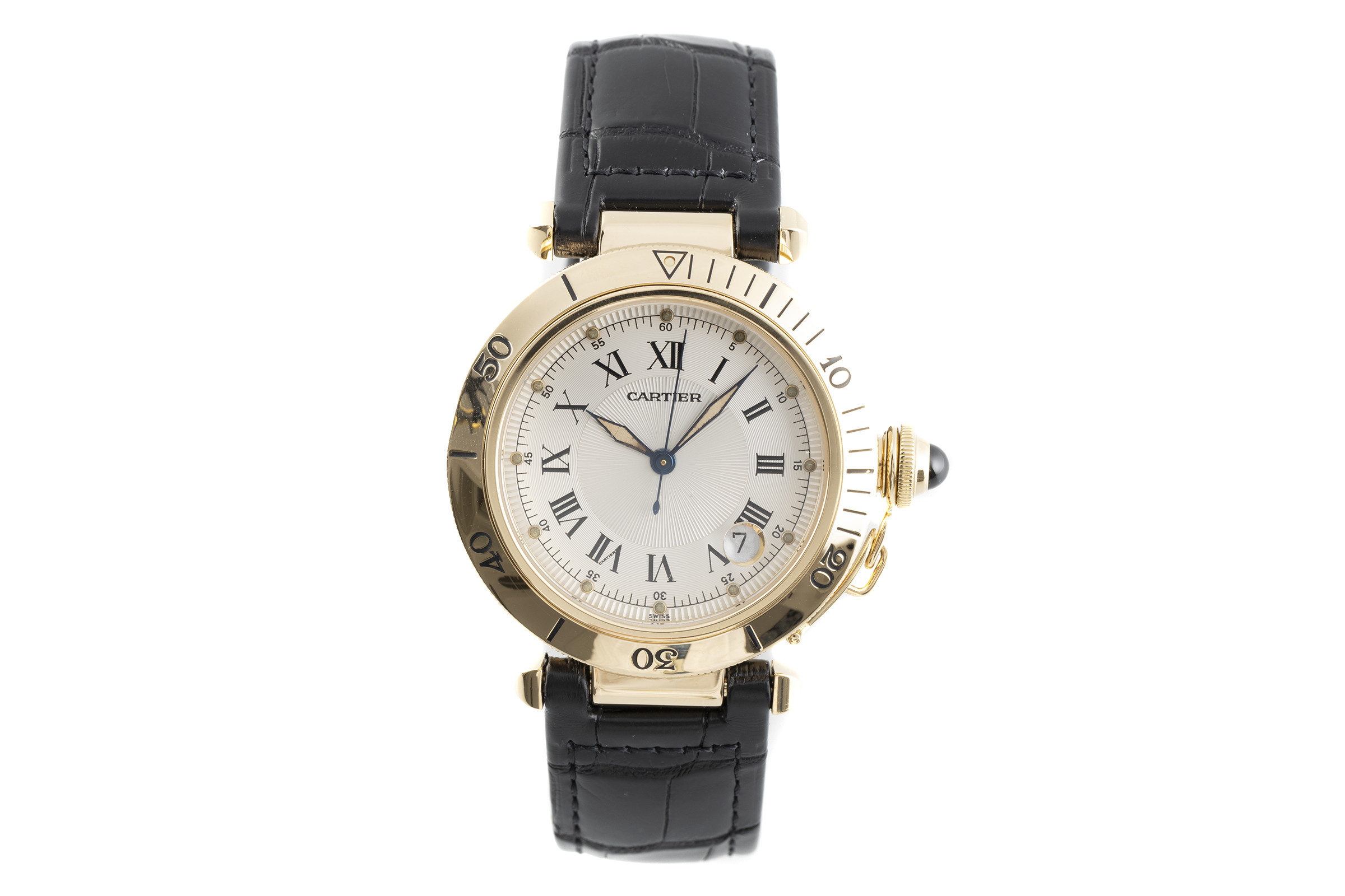 Cartier Pasha 18 ct gold automatic Kal. 049 Ref. 1027