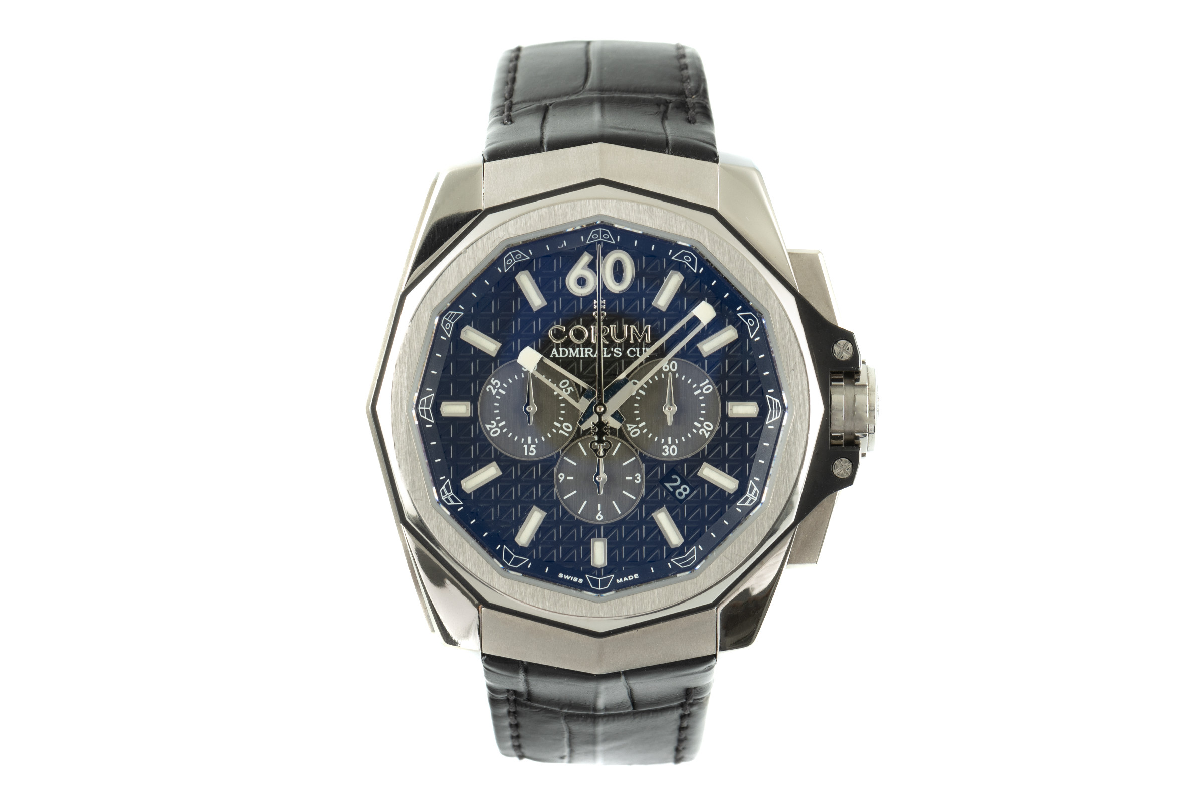 Corum Admirals Cup chronograph steel automatic Ref. 01.0116, 132.201.04/0F01AN10
