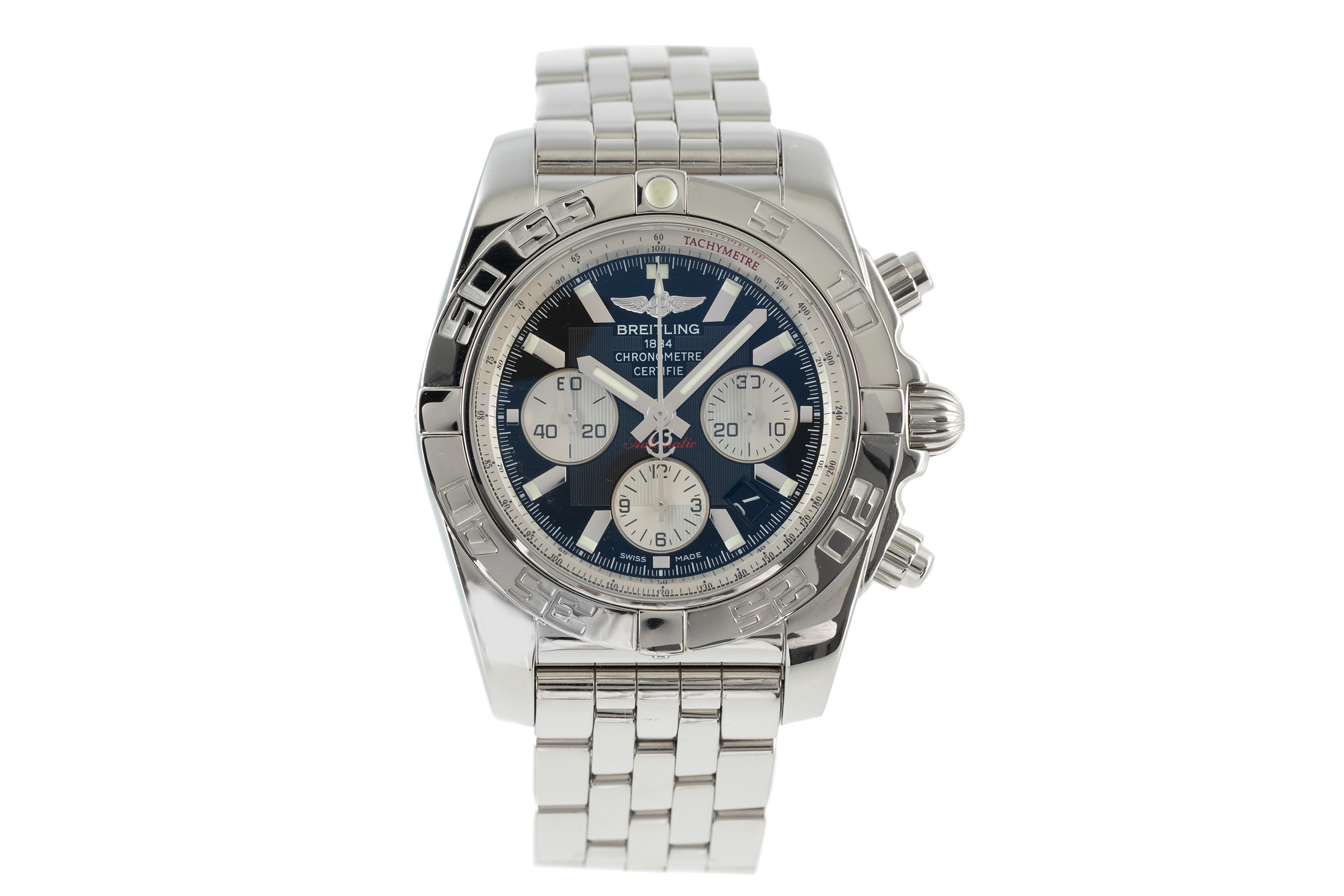 Breitling Chronomat 44 chronograph steel automatic Kal. B01 Ref. AB0110