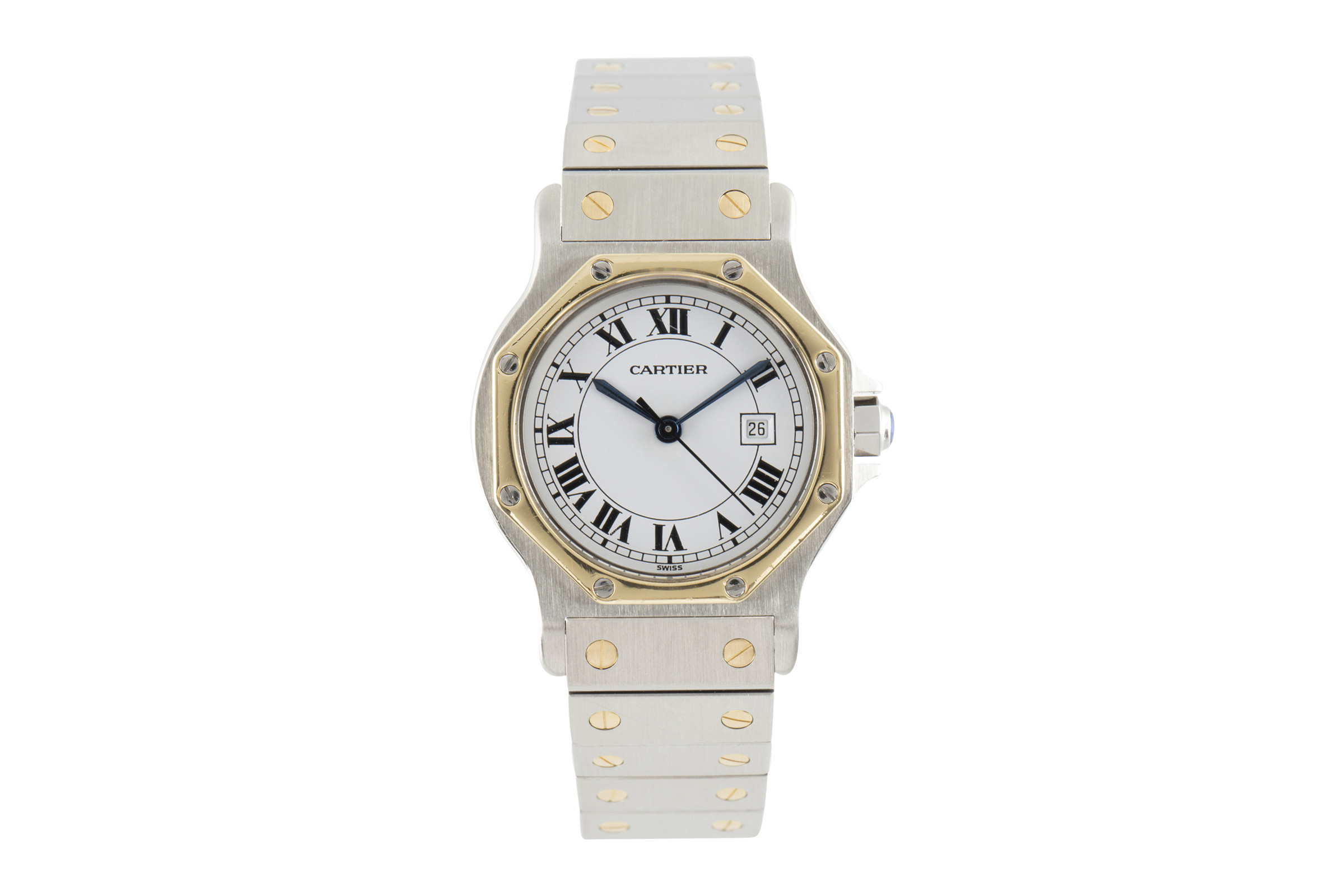 Cartier Santos steel / gold automatic Kal. 077 Ref. 2966