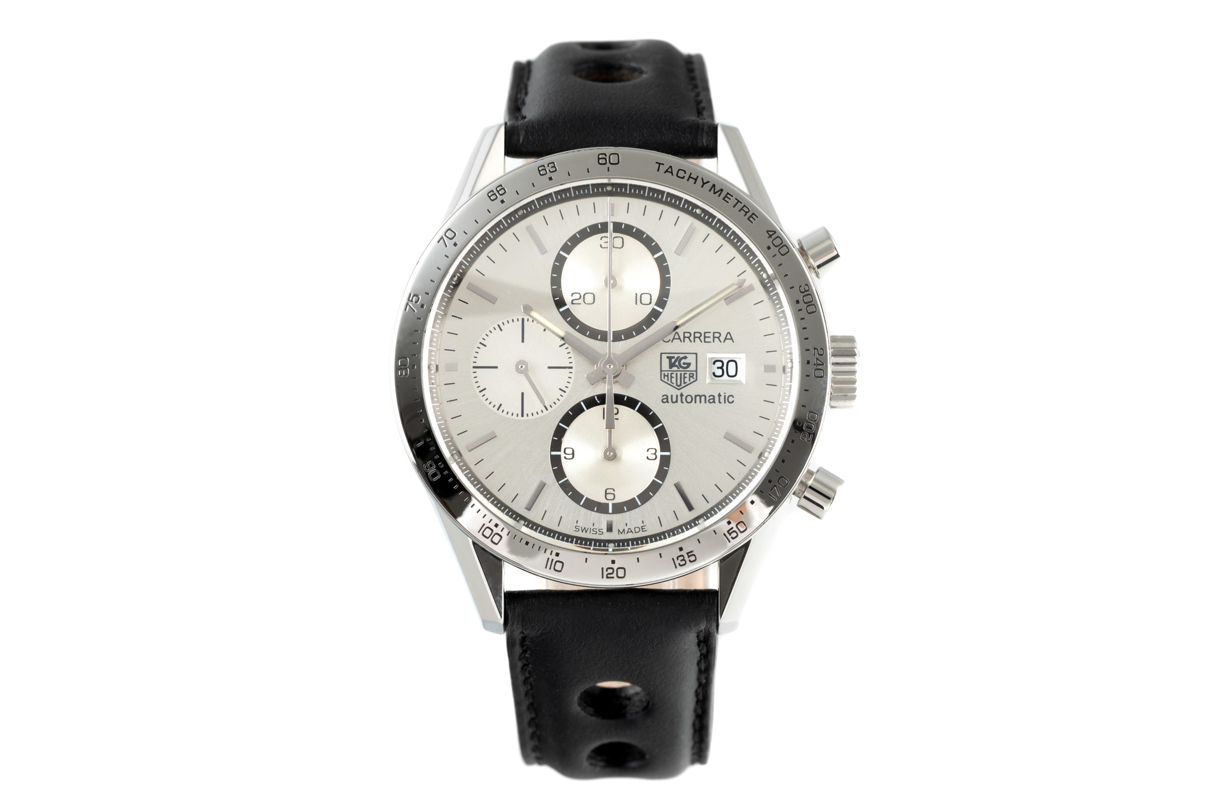 Tag Heuer Carrera chronograph steel automatic Kal. 16 Ref. CV2017-2