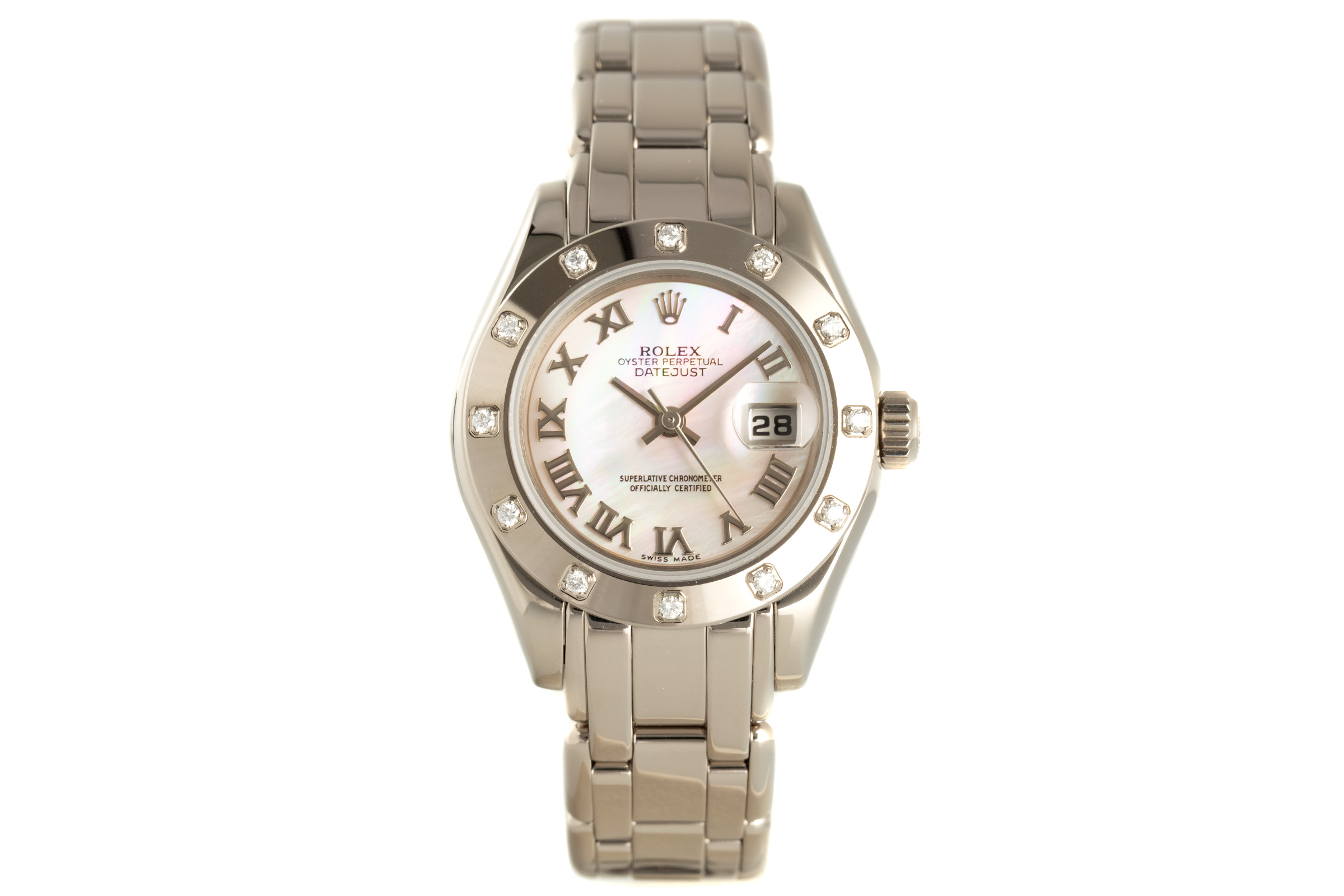 Rolex Lady Datejust 18 ct white gold automatic Kal. 2135 Ref. 69319