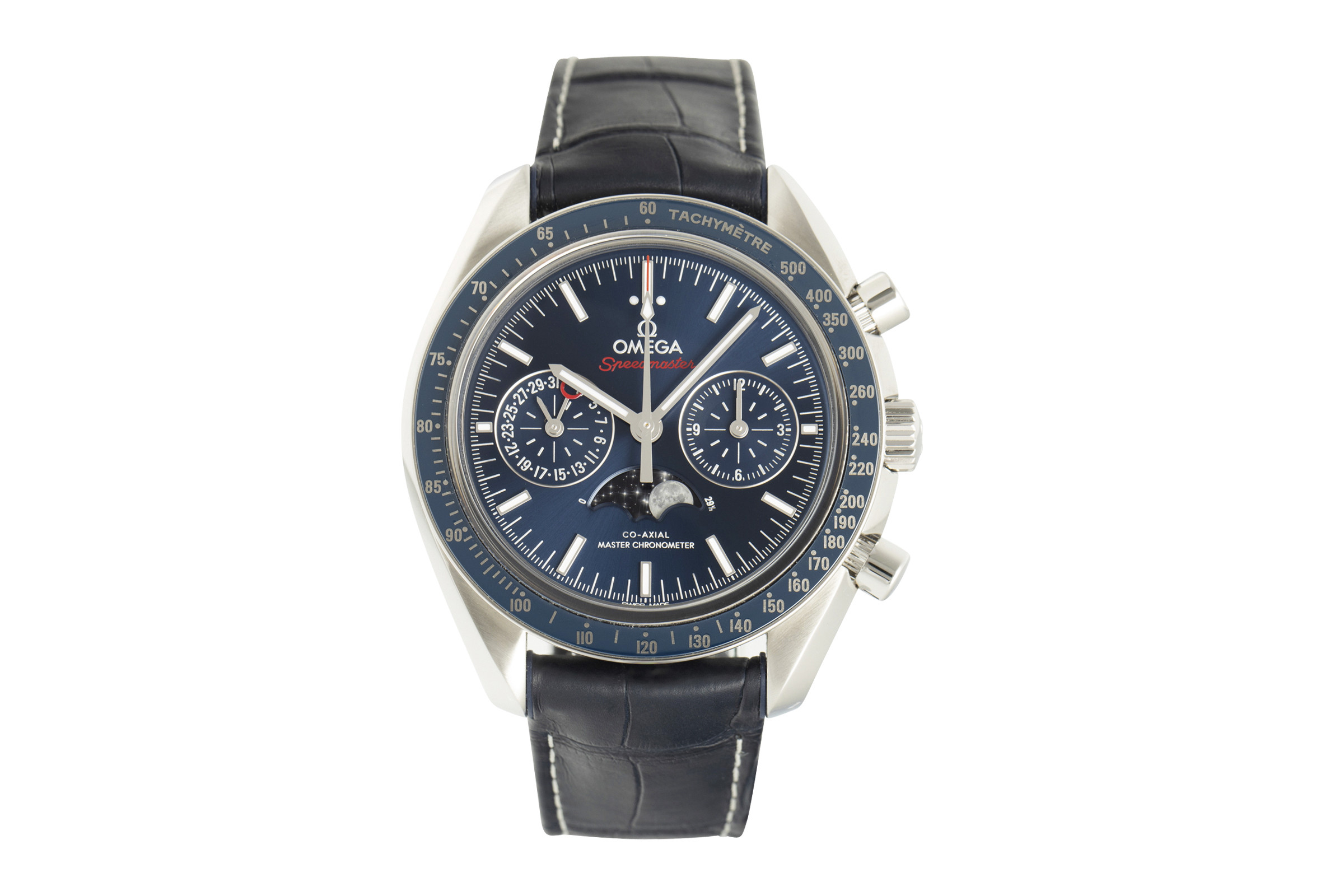 Omega Speedmaster Moonwatch chronograph ceramic / steel automatic Kal. 9904 Ref. 304.33.44.52.03.001
