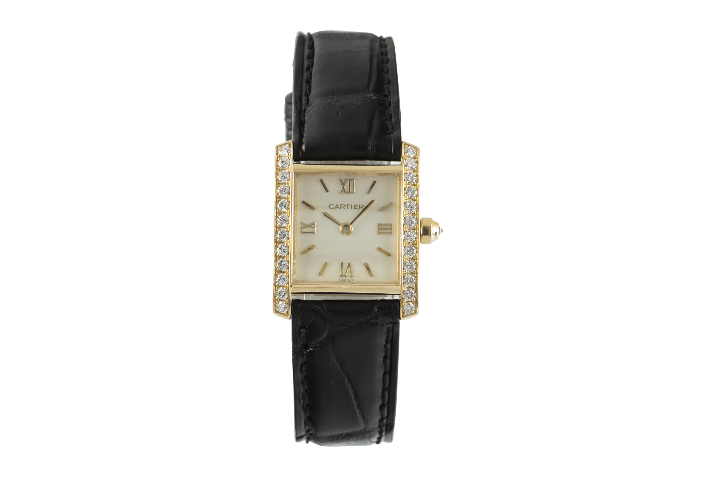 Cartier Tank Francaise 18 ct gold quartz Kal. 057 Ref. 2385