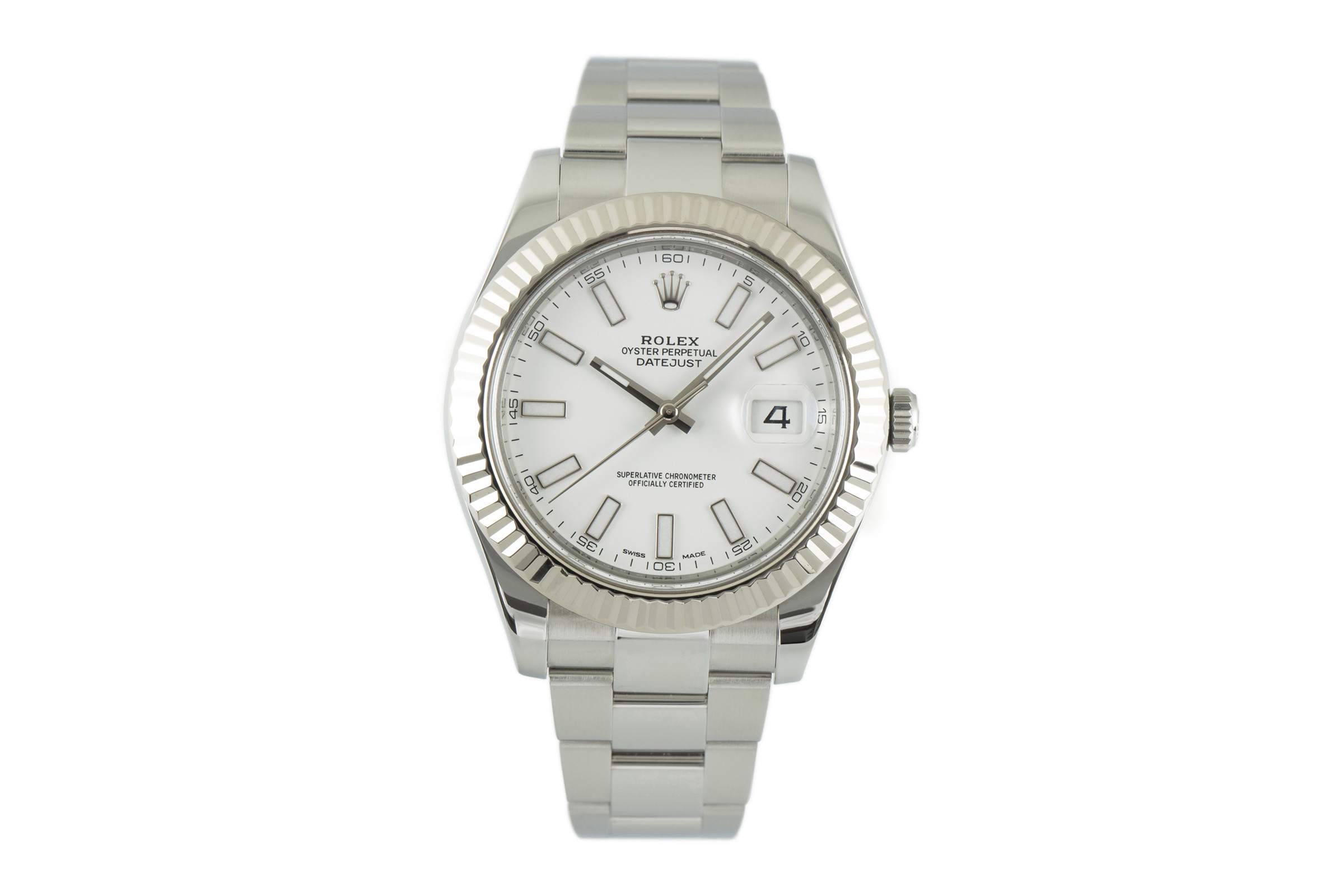 Rolex Datejust steel / white gold automatic Kal. 3136 Ref. 116334